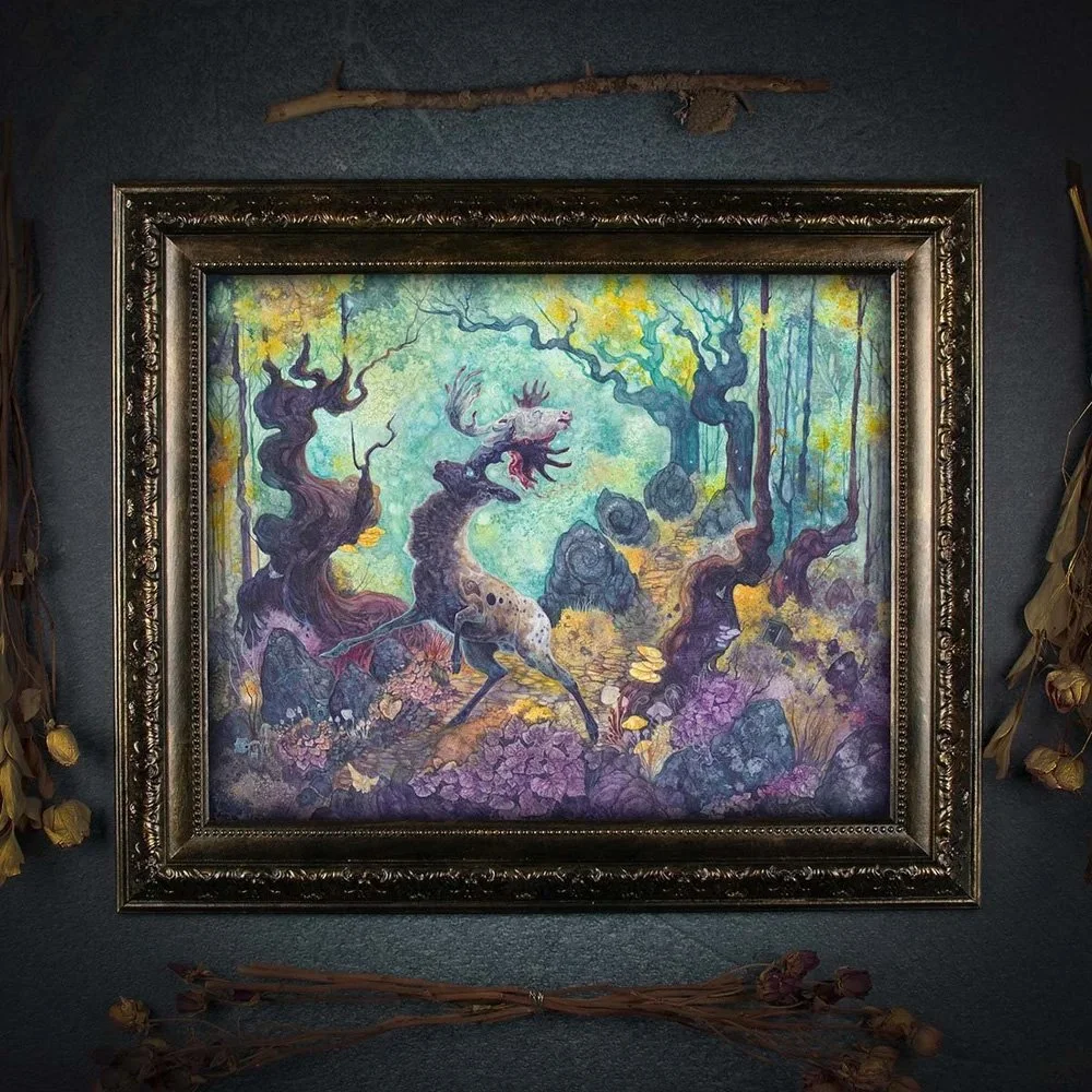 the-victor-painting-aria-fawn-original framed.jpg