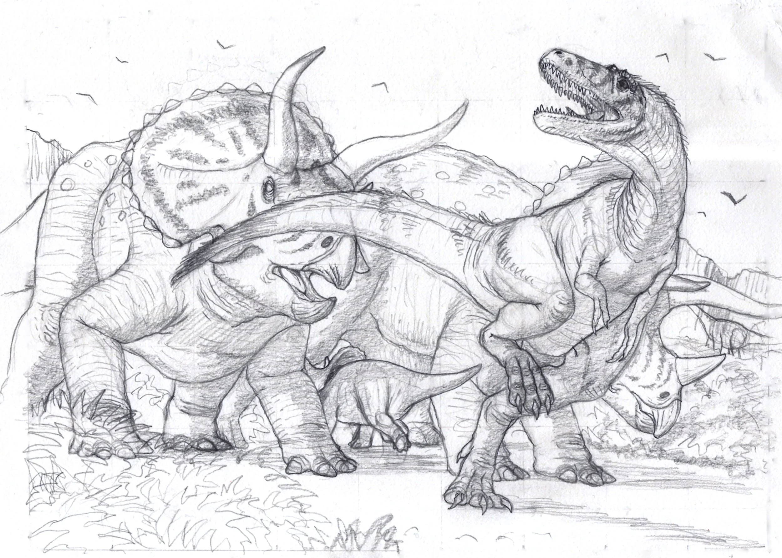 Owen Weber - Nanotyrannus Sketch