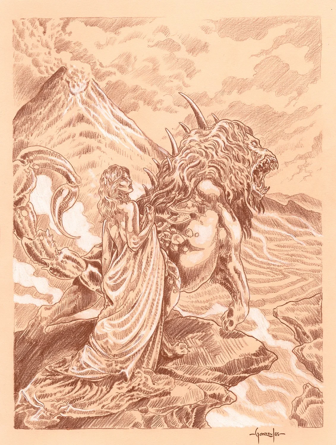 Leo Gonzales - Infernal Offering  Sketch