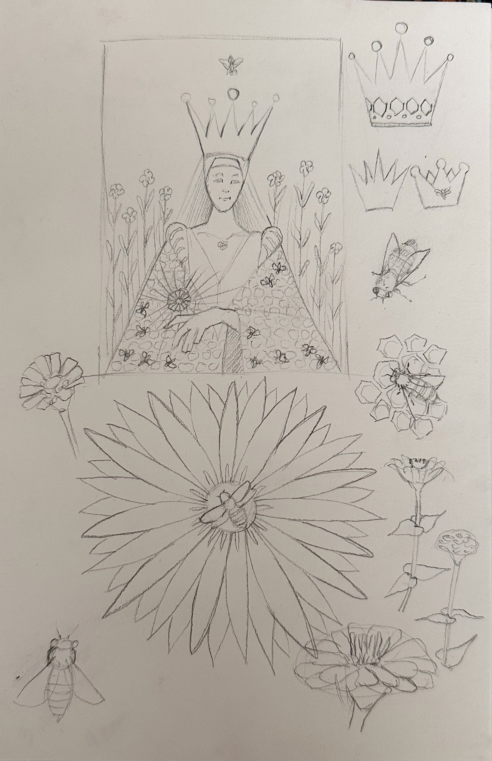 Teresa Fischer "Queen of the Bees Sketch"