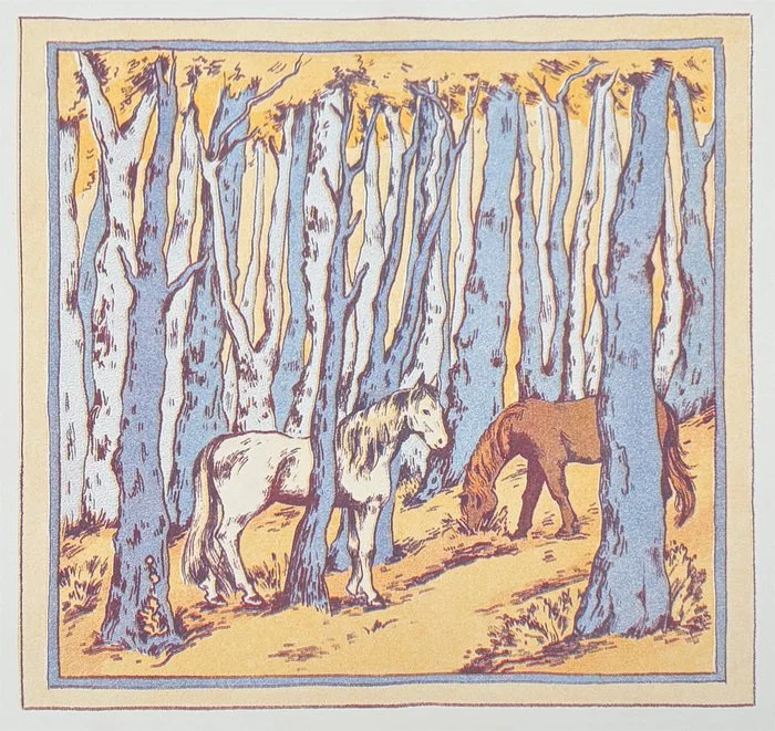 Elizabeth Long "Horses in the Wood"