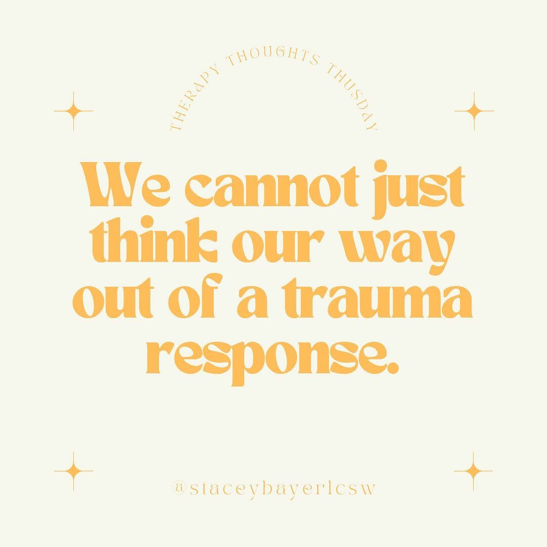 A trauma response occurs when our nervous system responds to the present as if it were the past. This means, the amygdala, hippocampus, and prefrontal cortex are activated for survival. When this occurs, the amygdala (emotional &amp; survival center)