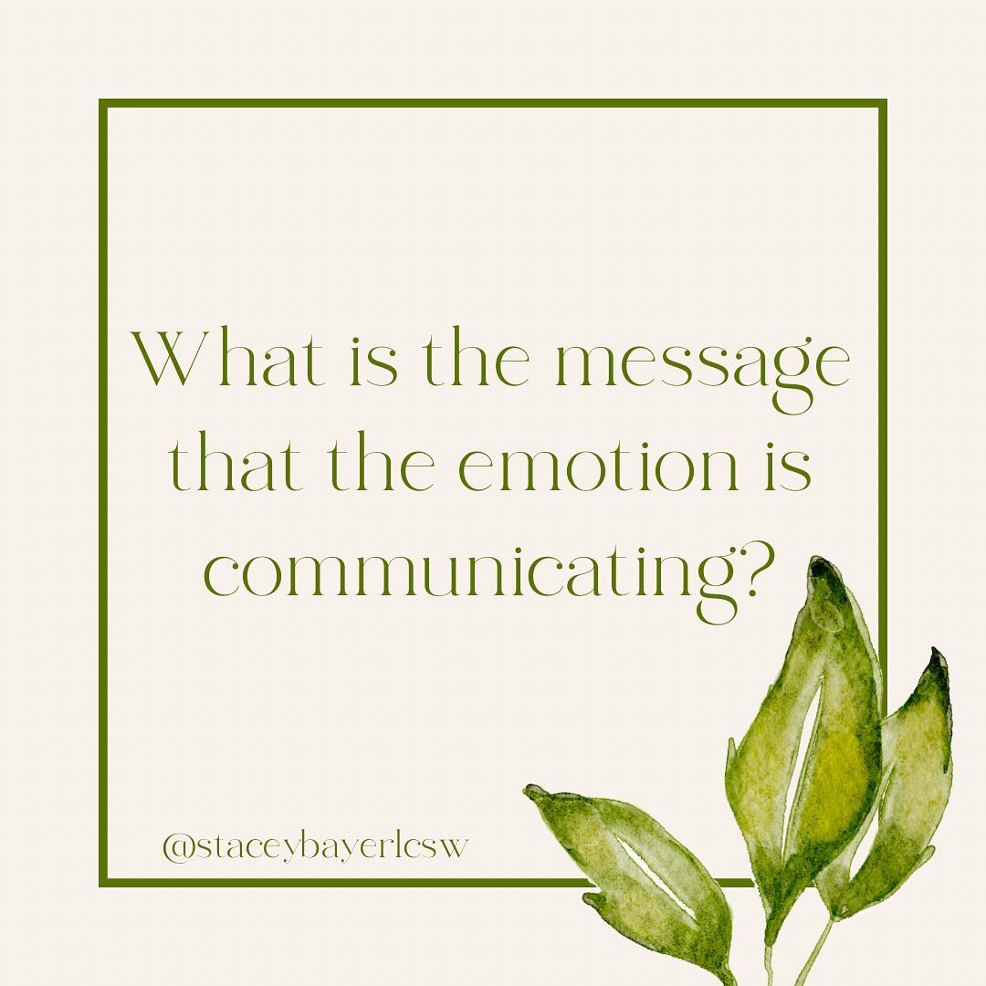 Behind every emotion is a message. Delivering the message is the emotion&rsquo;s job. Emotion = messenger. In therapy, I often see people try to stop a feeling by ignoring what it is trying to communicate. When we try to cancel out the feeling becaus