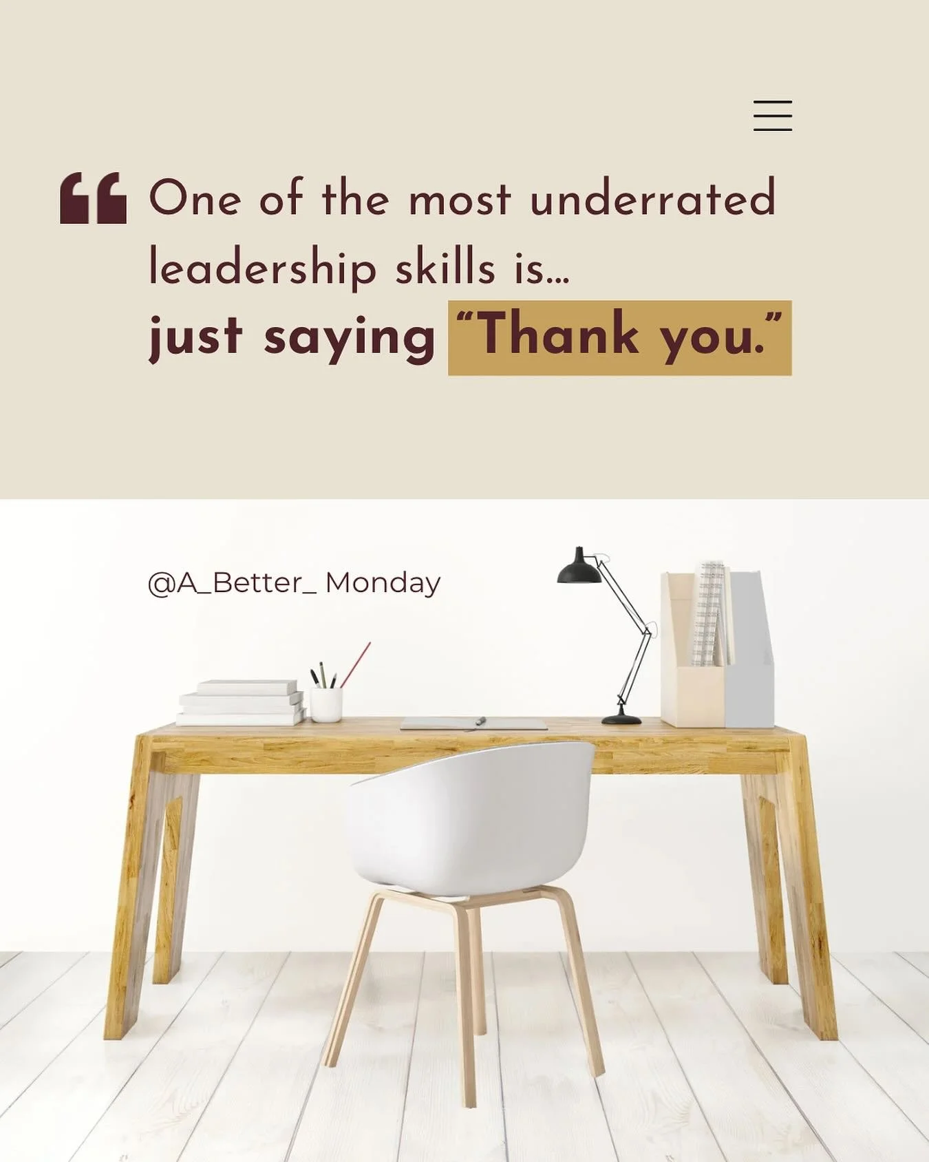 One of the most underrated leadership skills? Just saying &ldquo;thank you.&rdquo;

It&rsquo;s simple, but it&rsquo;s also incredibly powerful. When people feel seen and appreciated, they:
	&bull;	Show up with more energy
	&bull;	Feel safe taking ini
