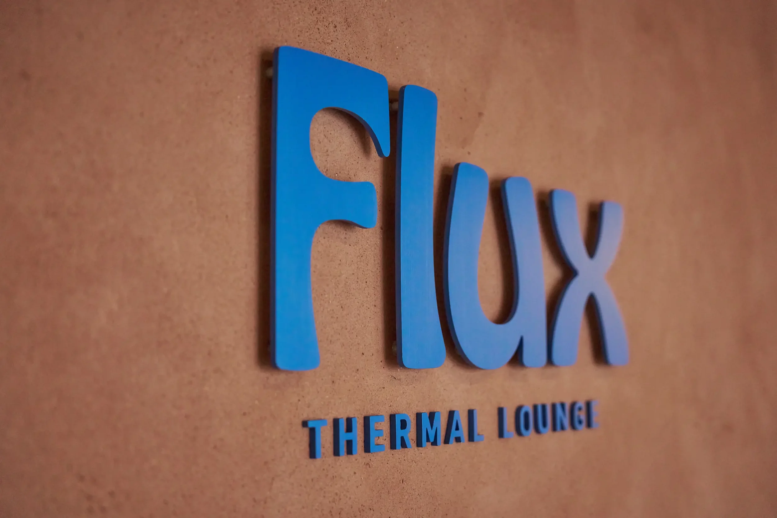 Flux logo wall