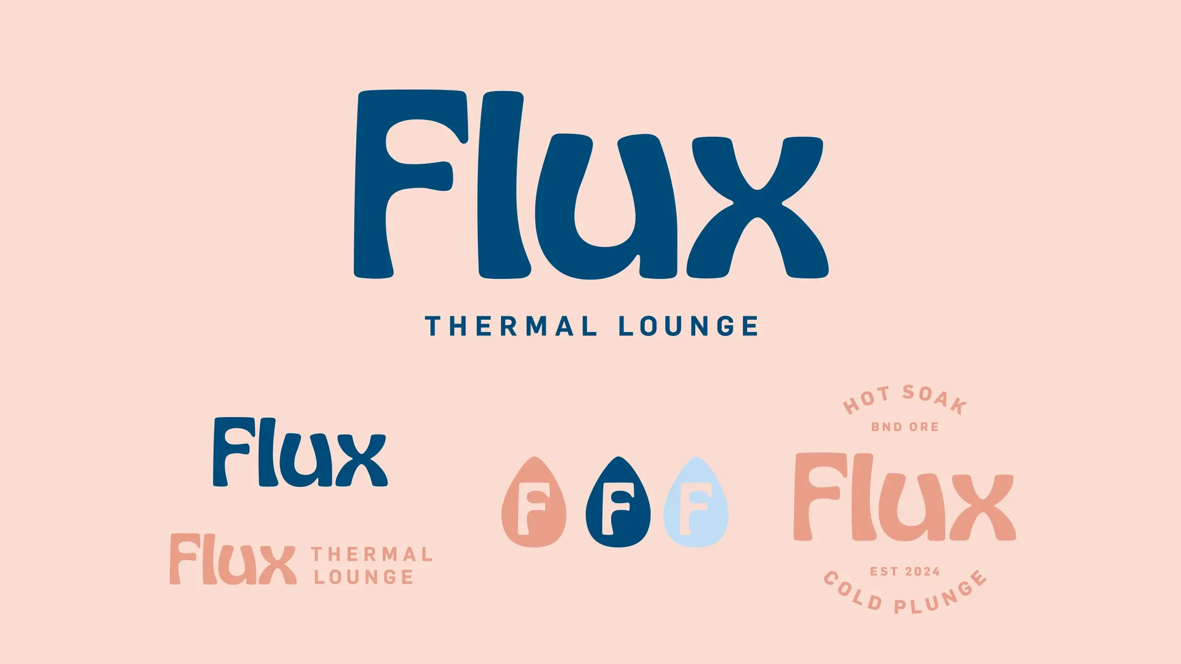 Flux Thermal Lounge logo variations