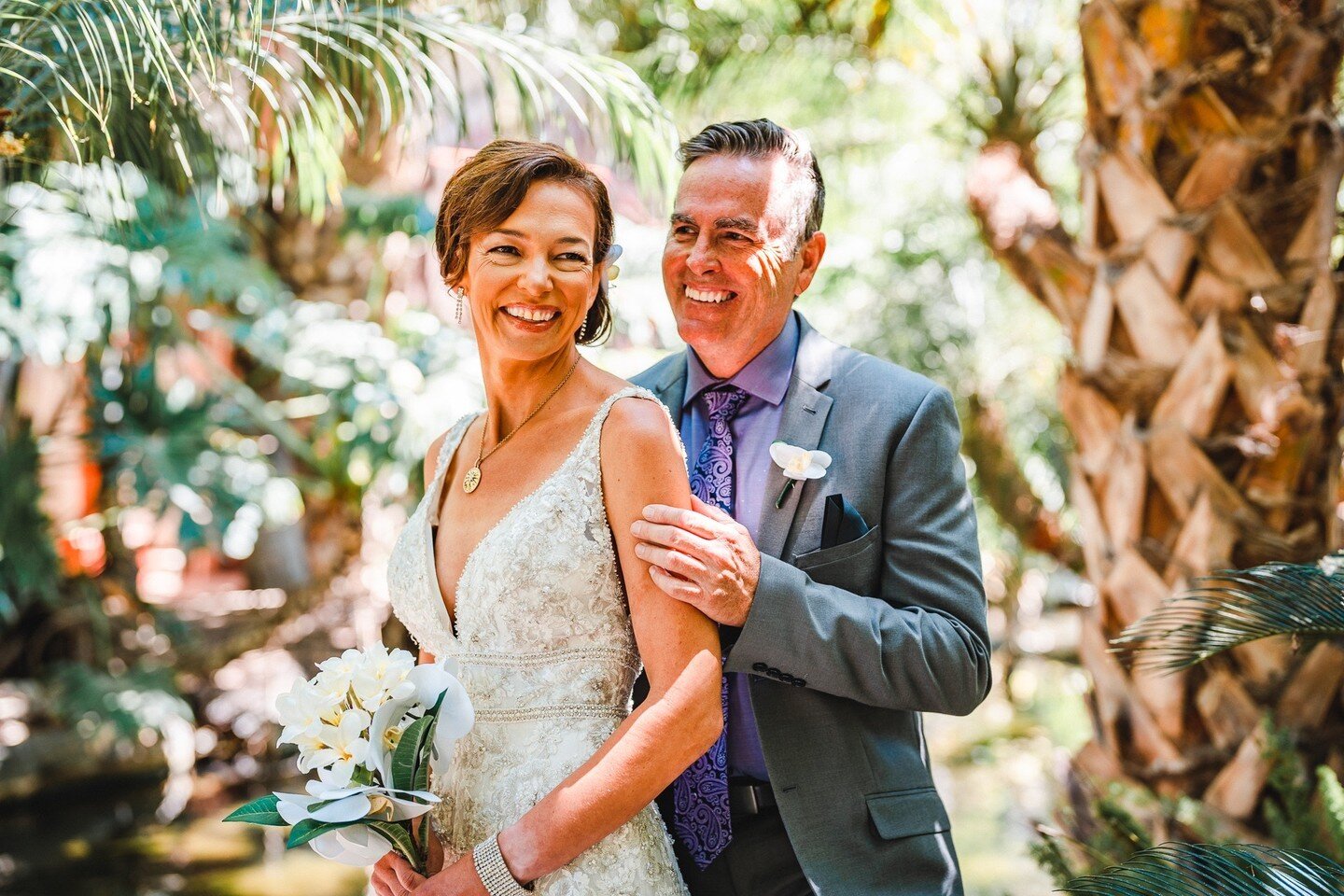 Celebrating love in every frame at Missy + David's dreamy wedding at Paradise Point Resort &amp; Spa. Lush tropics and blue skies created the perfect backdrop for this special day.