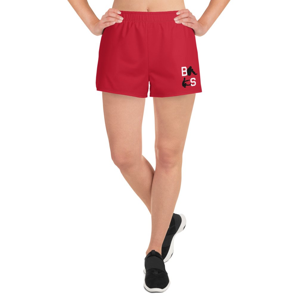 Women’s Athletic Shorts - Red — Battle Scars Fundraiser