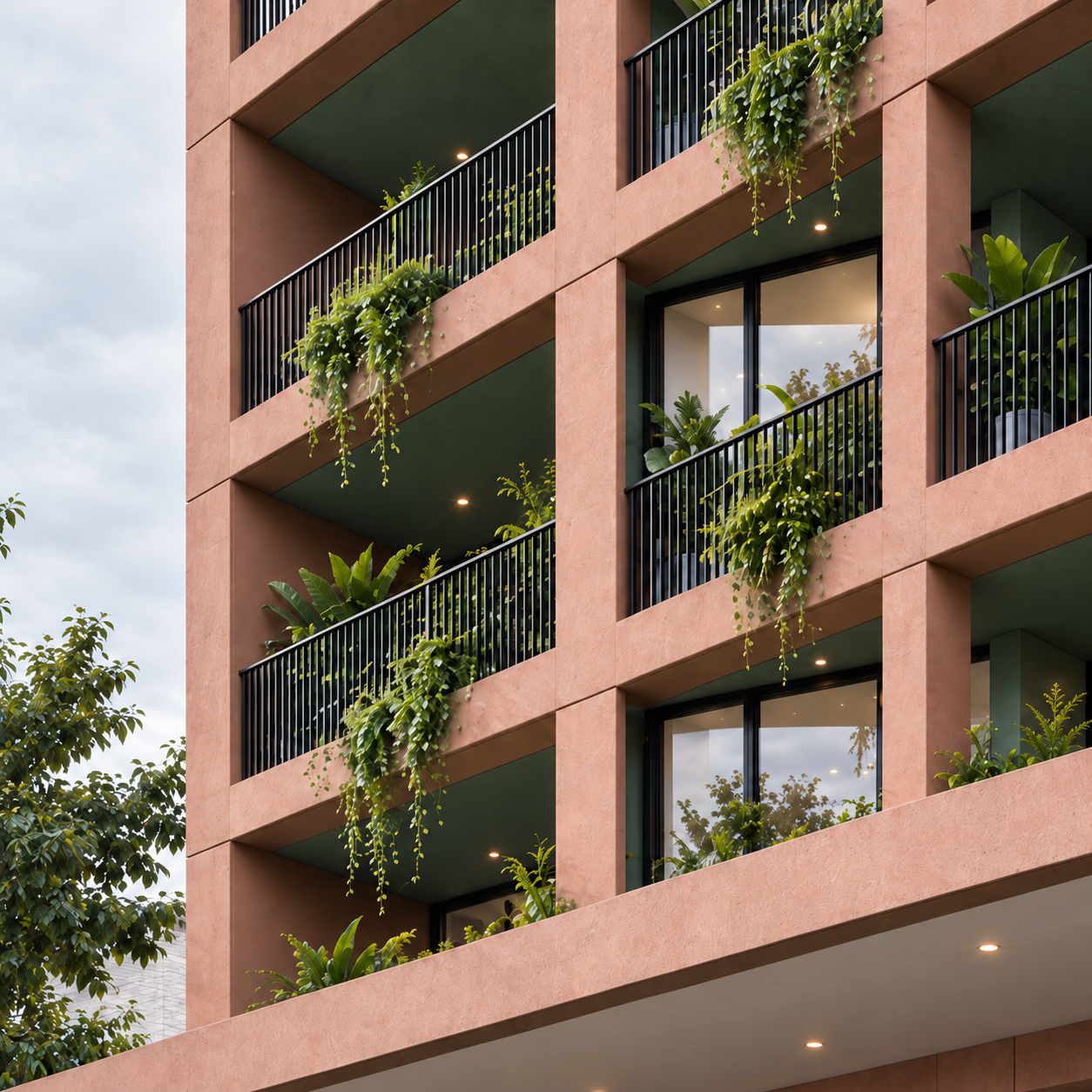 Terracotta Balconies with Cascading Greenery.png