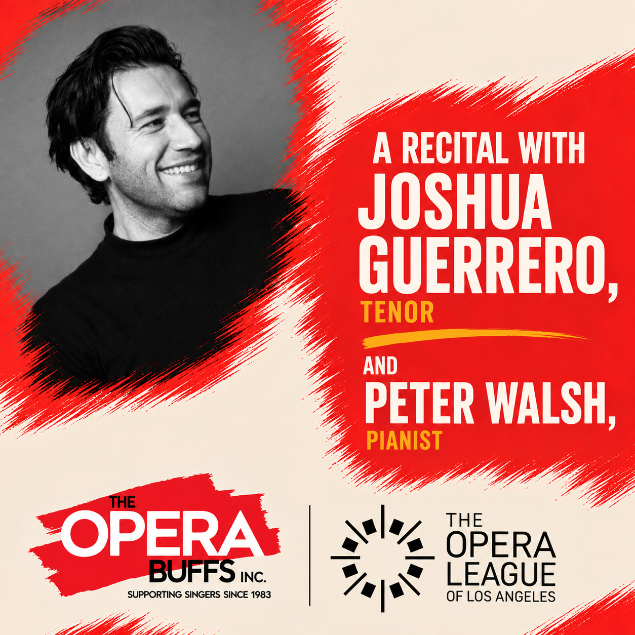 A Recital with  Joshua Guerrero, tenor  and Peter Walsh, pianist