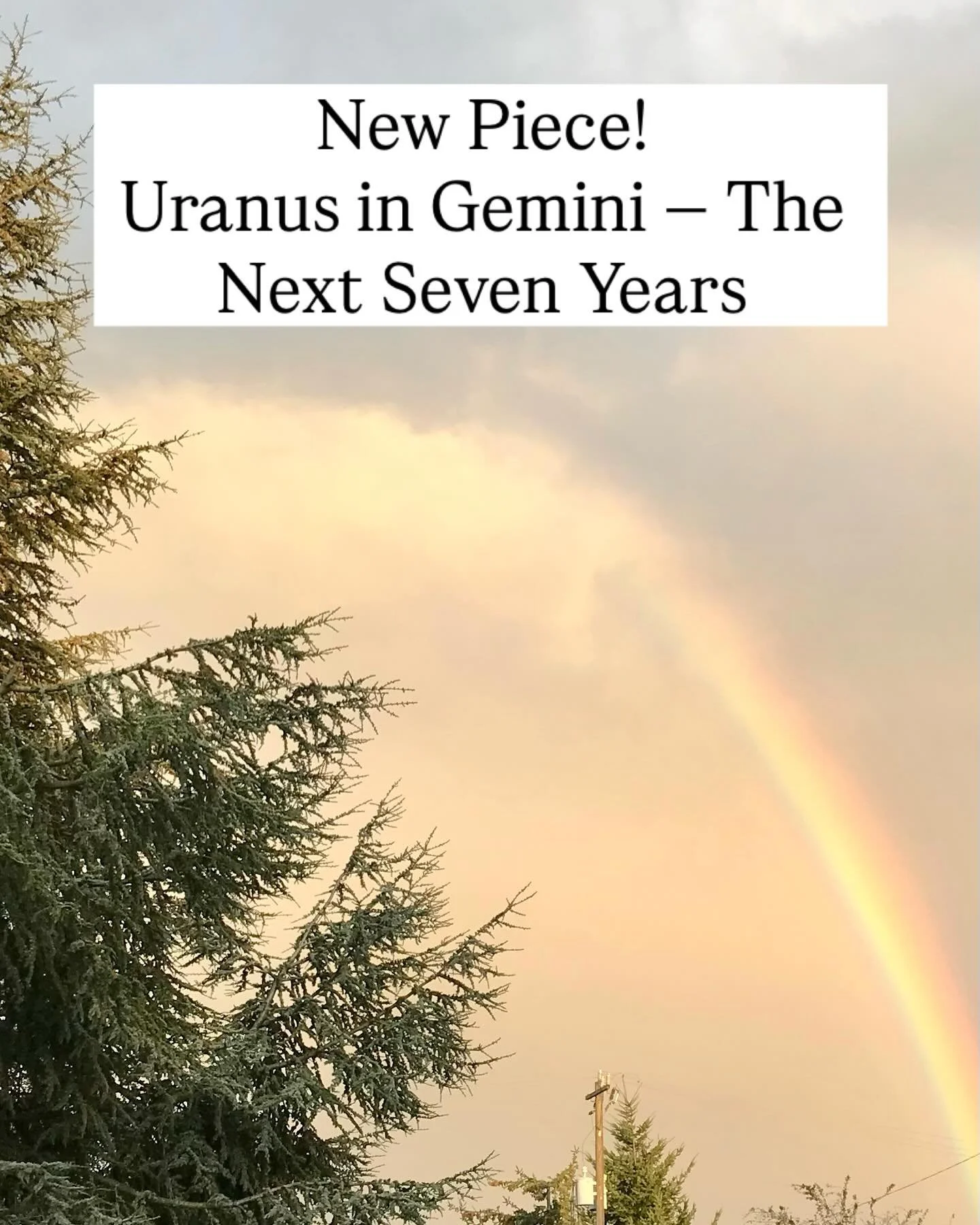 This picture is from last fall, but I like it because it reminds me of liminal spaces &mdash; the space of the in-between, of mystery and promise. 
.
When my dad was in the period of transition to the great beyond last June, rainbows kept appearing i