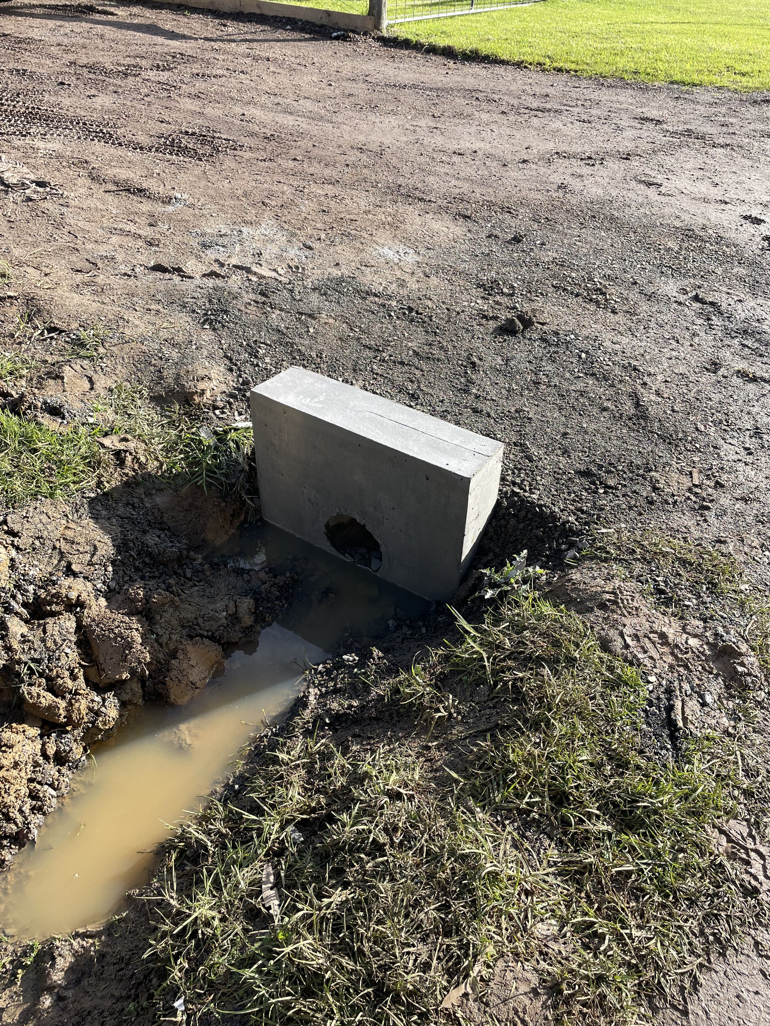 A concrete culvert at Phillip island.