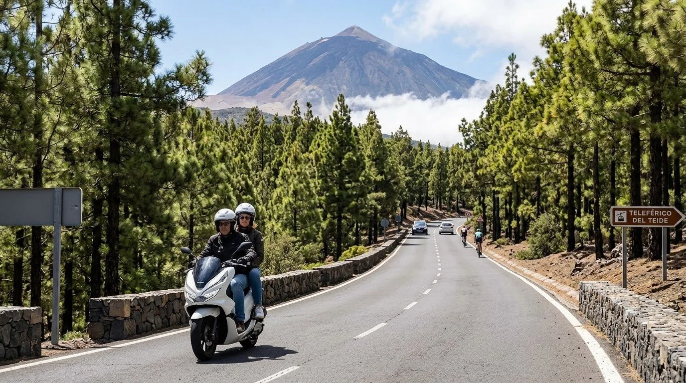 Road above the Clouds: Scenic Highway to Mount Teide