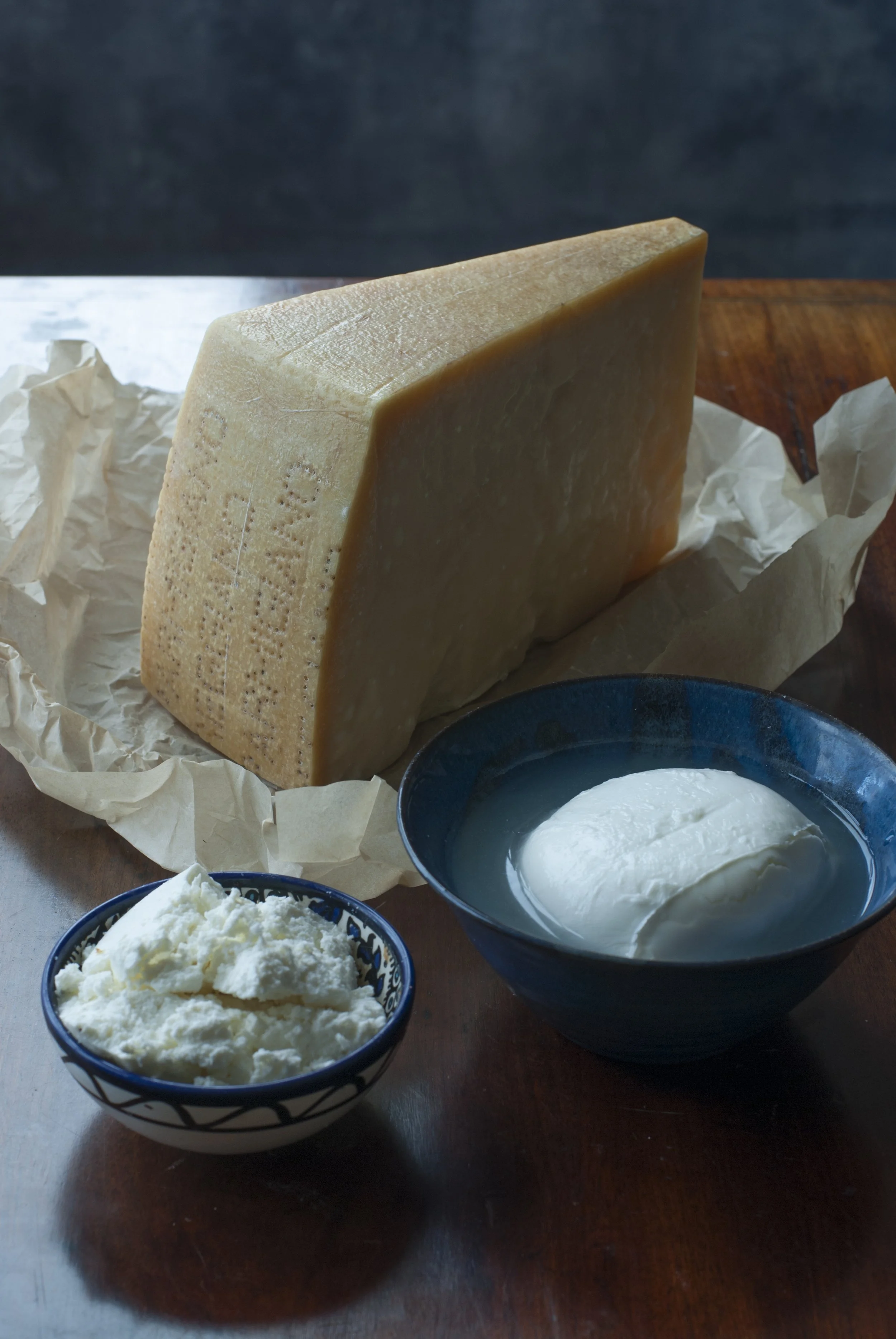 three italian cheeses