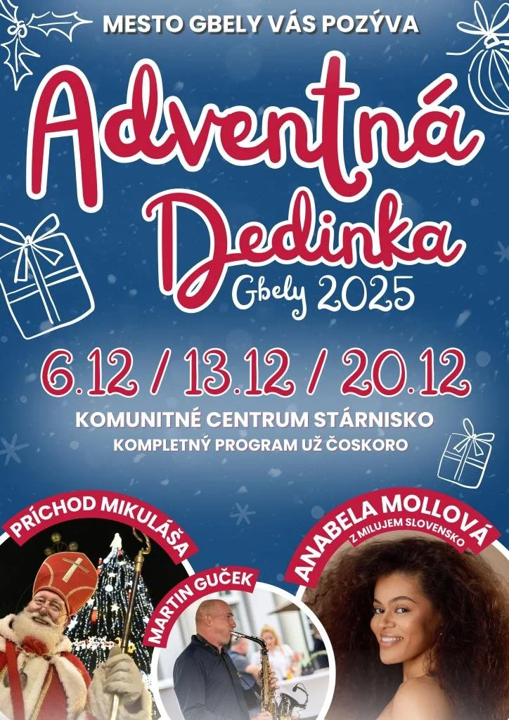 Vianočná dedinka v Gbeloch