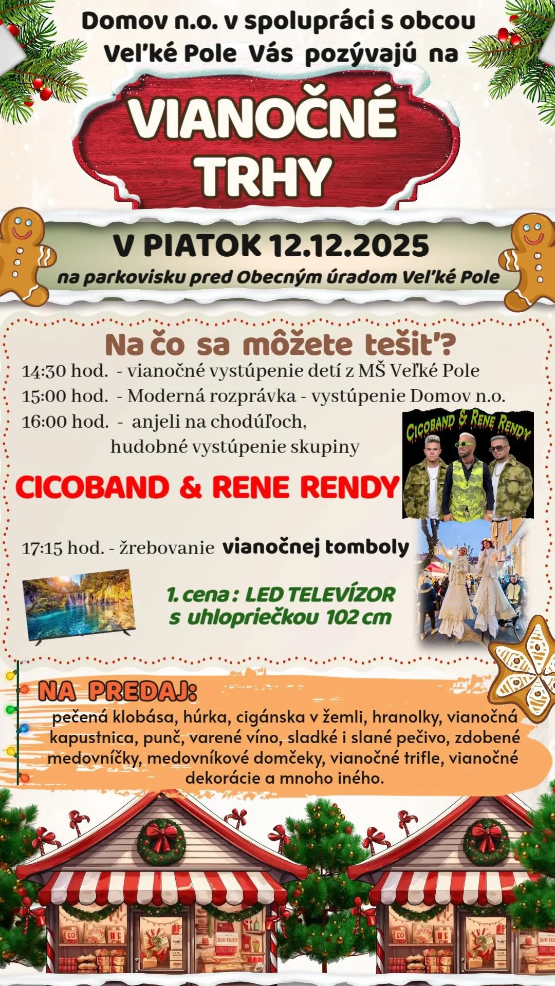 Vianočné trhy Veľké Pole