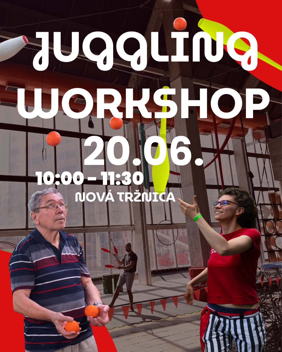 ZRUŠENÉ Workshop žonglovania
