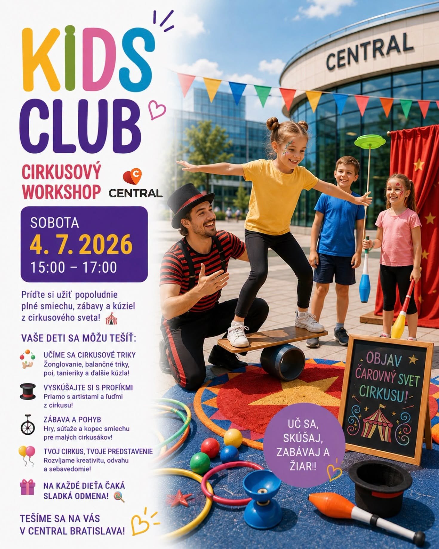 KIDS club - cirkusový workshop