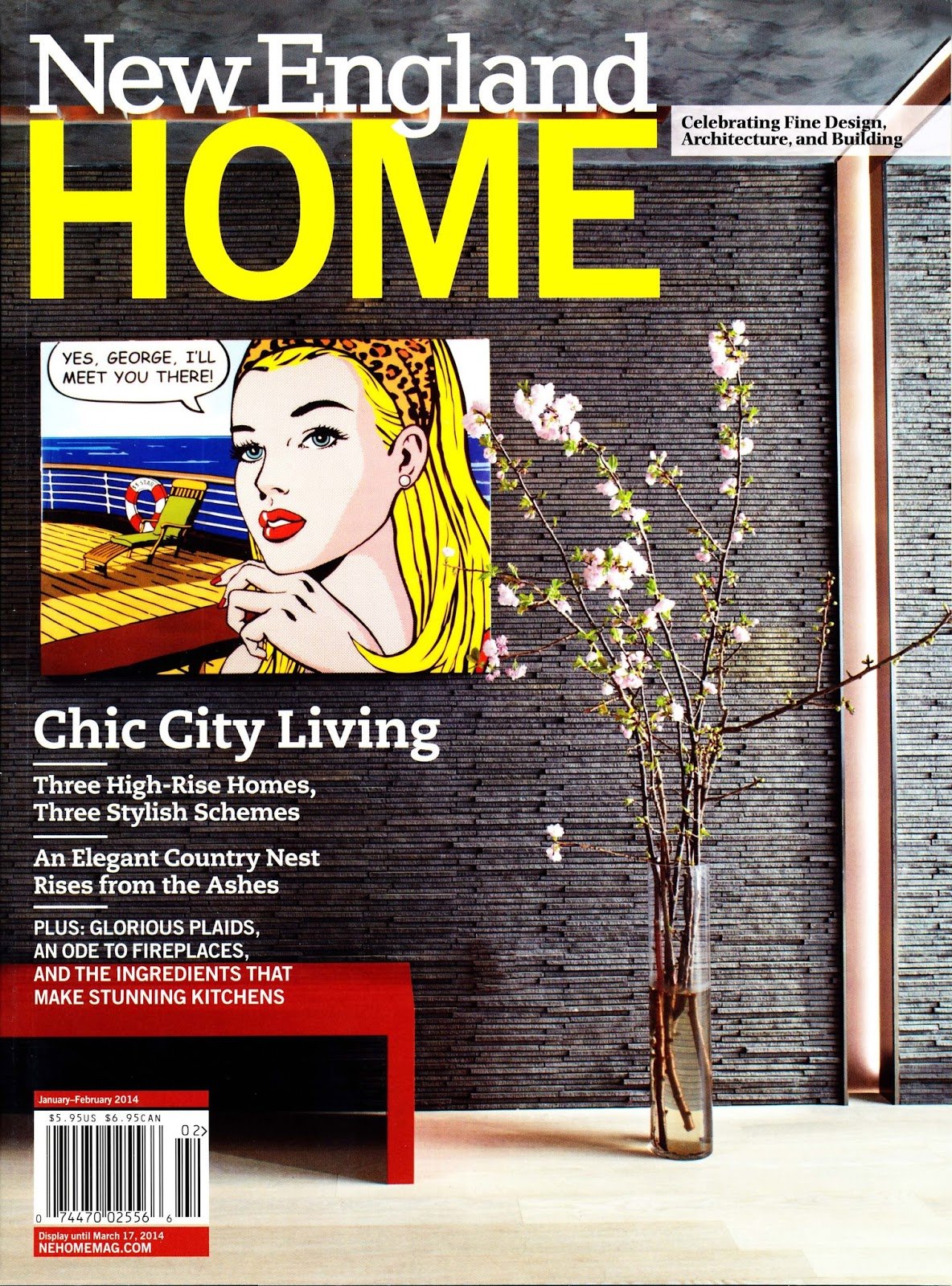 New England Home&nbsp; January - February 2014 magazine cover