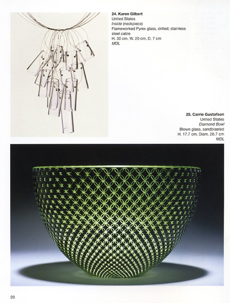 Gustafson's glass art creation featured in New Glass magazine