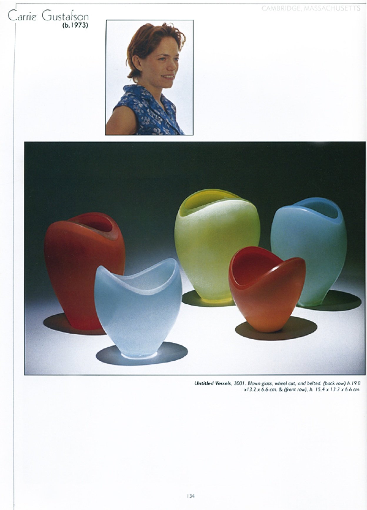 Carrie Gustafson featured in the book International Glass Art
