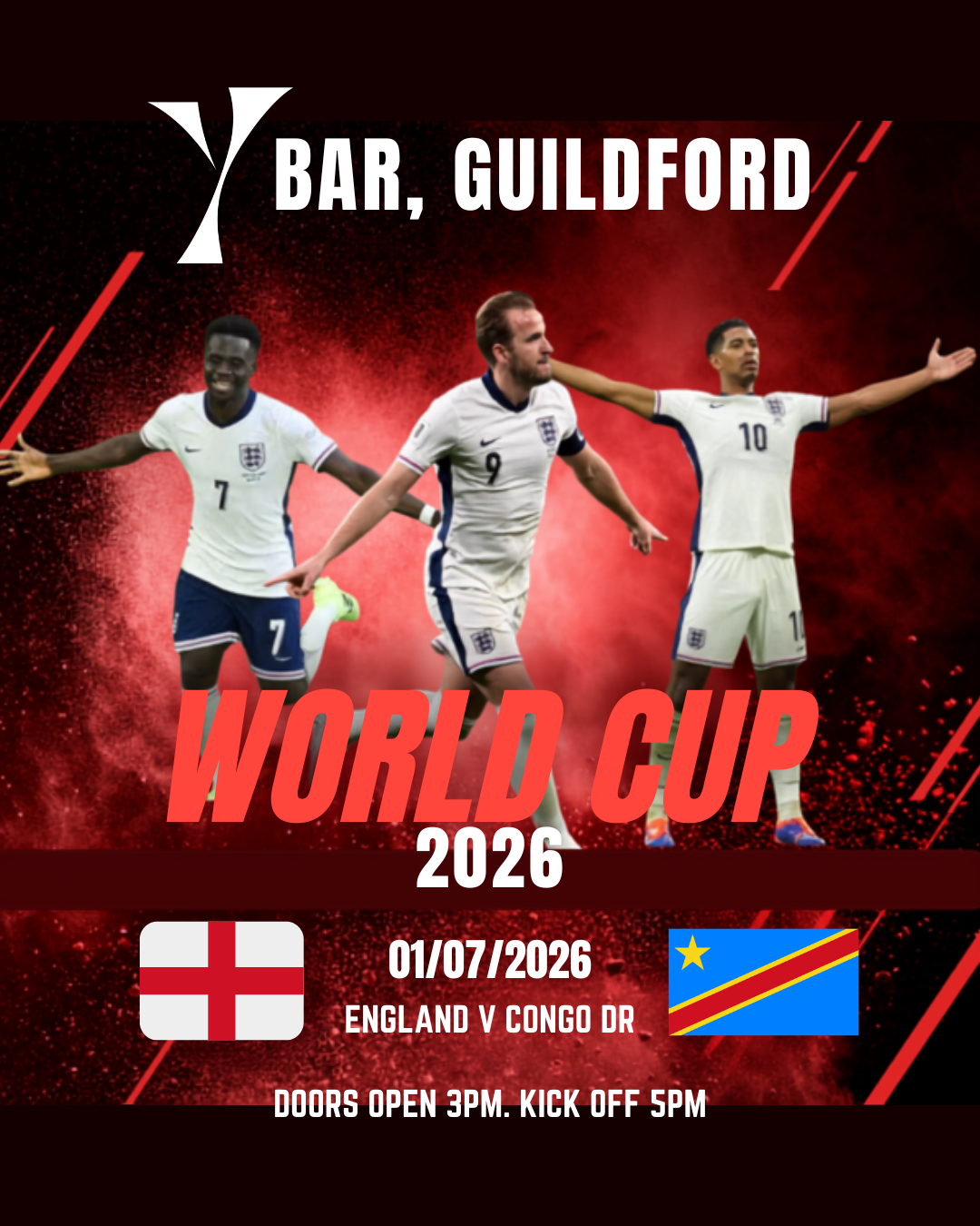 England v Congo DR