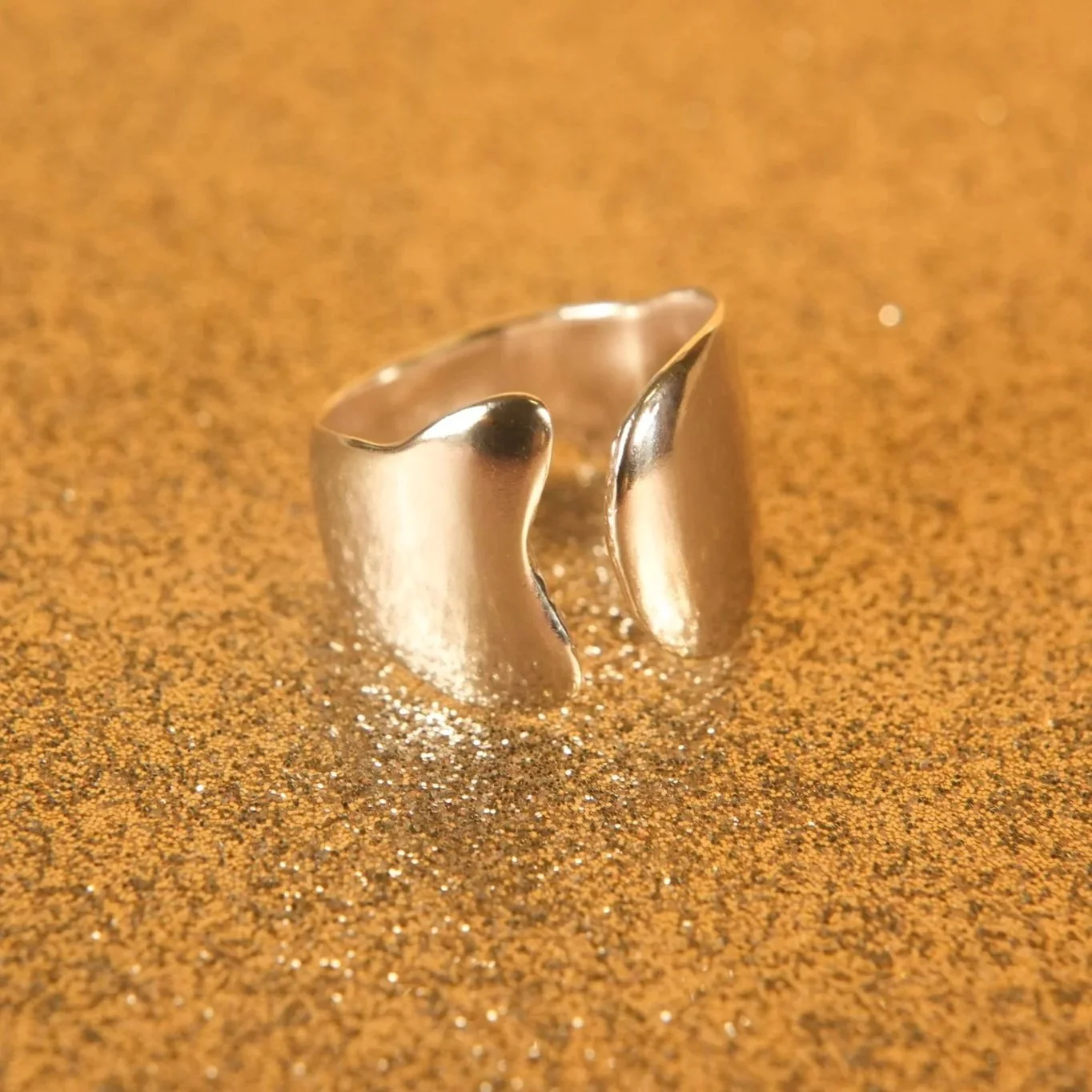 Adjustable Fish Ring Silver