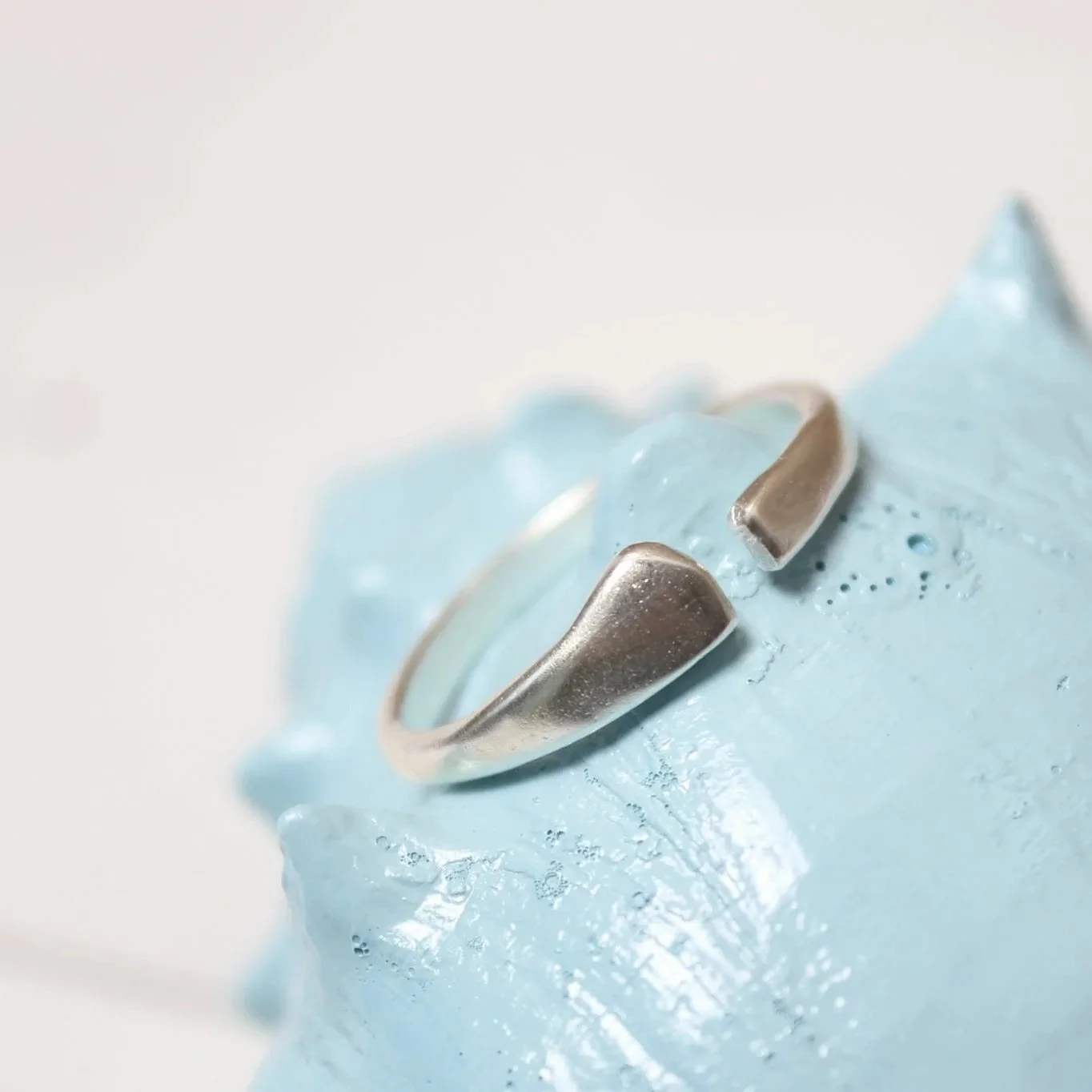 Delicate Adjustable Ring Silver