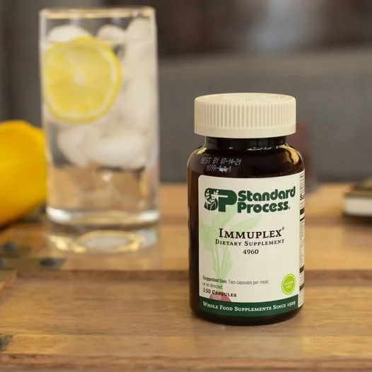 Whether it's a tough work week or recovering from a lingering cold, your body needs the right building blocks.
Immuplex's blend of vitamins, minerals, and organically grown ingredients helps your immune system recover and stay strong - so you can get