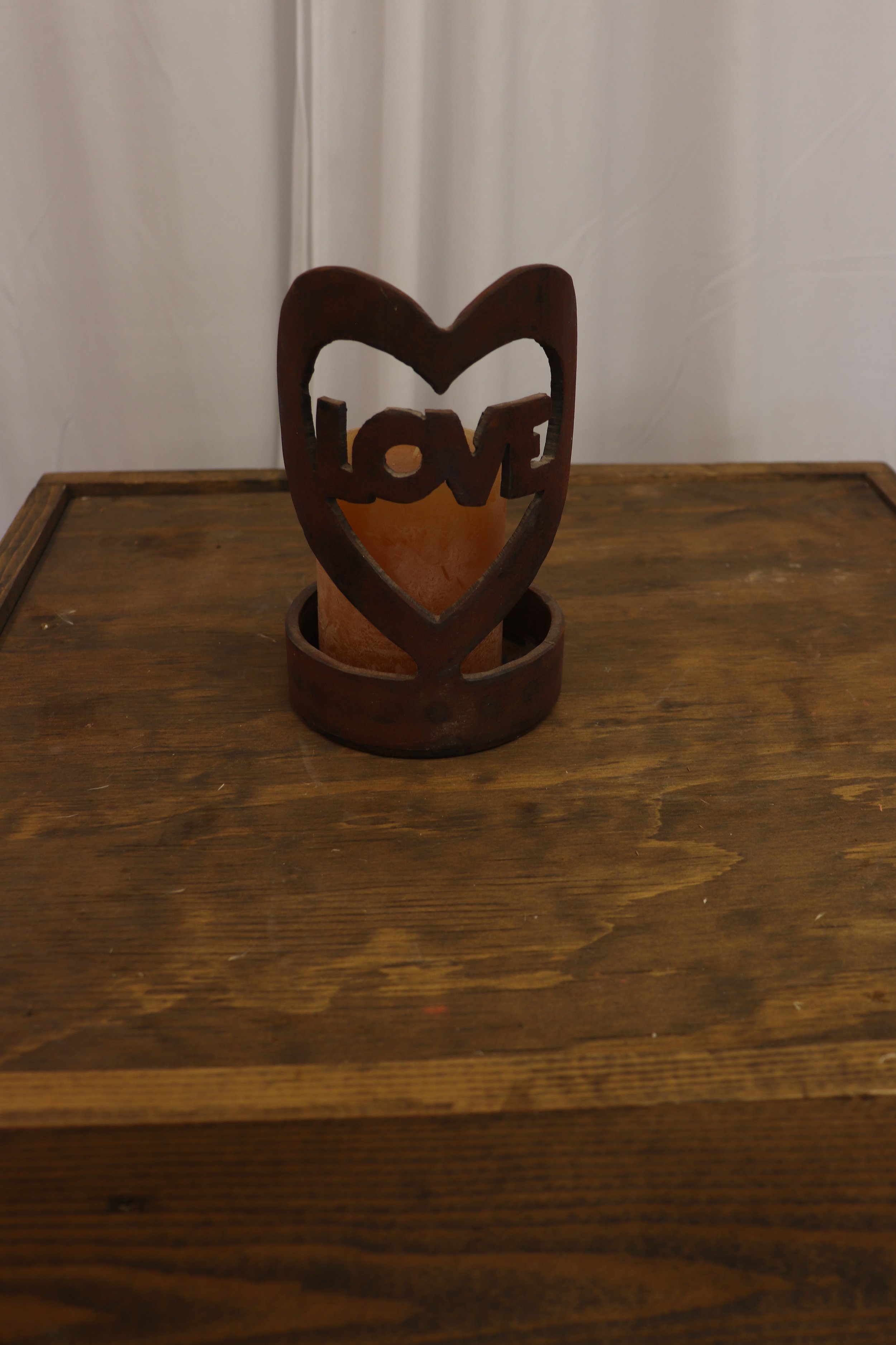 "Love" Candle Holder