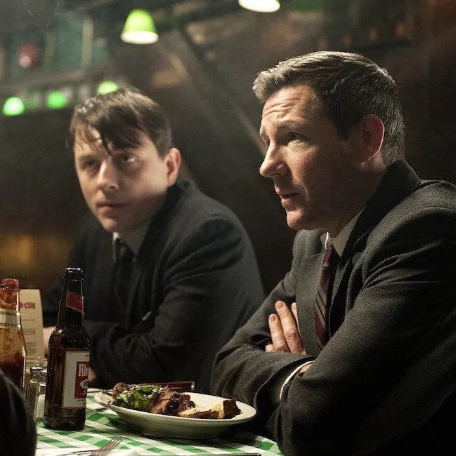 Patrick Murney portraying Petey "Mac" Mackenna during a scene from Public Morals.