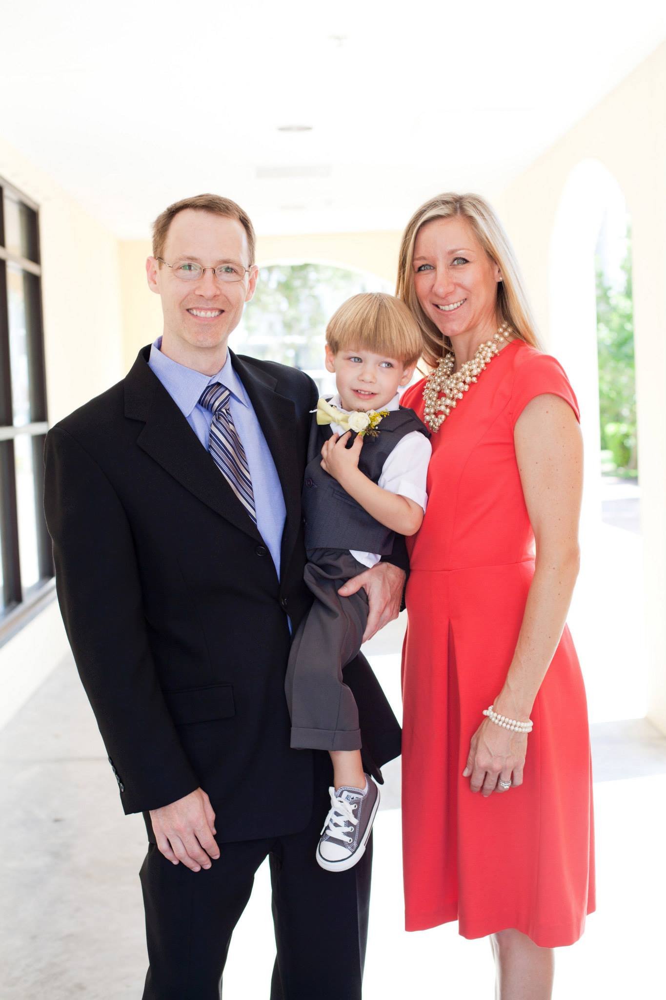 The blankenship family at a wedding in St. Pete