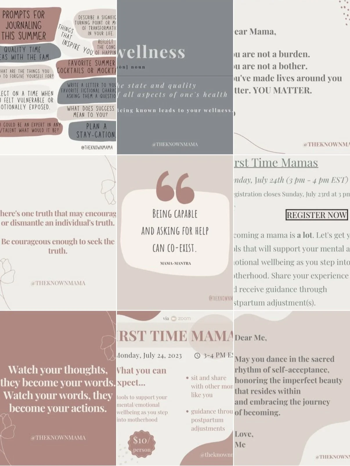 The Known Mama - Psychotherapist⁣. Writer. Speaker. Mama. 