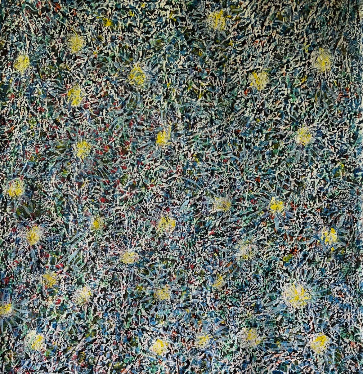 Galaxy series: 60"x 30", Mixed media with Hanji.