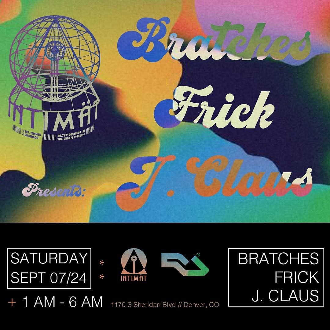 Hi hi tomorrow night is gonna be a good one 📣🚨If you've been craving a proper late night rave come to @intimatchannel - one of my favorite  spots in Denver as of late... @fricky.boi / @jclausmusic and I are on the decks all night 1-6 AM... after a 