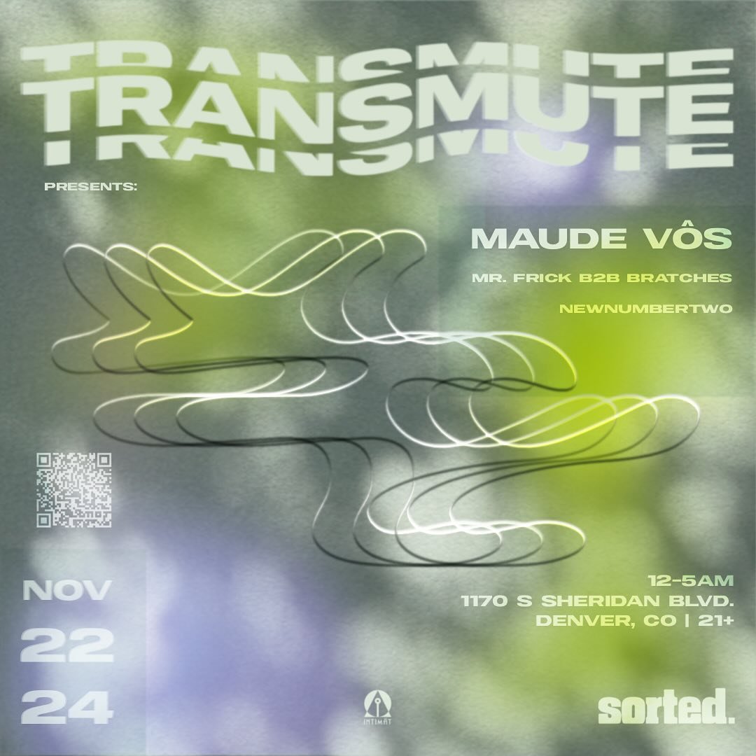After years of wondering if I should throw my own party, it's finally happening 🌀🤓 Join us for the first edition of @transmute.denver on November 22nd 🪅 Tix in bio.

We're welcoming the ridiculously talented @the_sound_sculptress as our first head