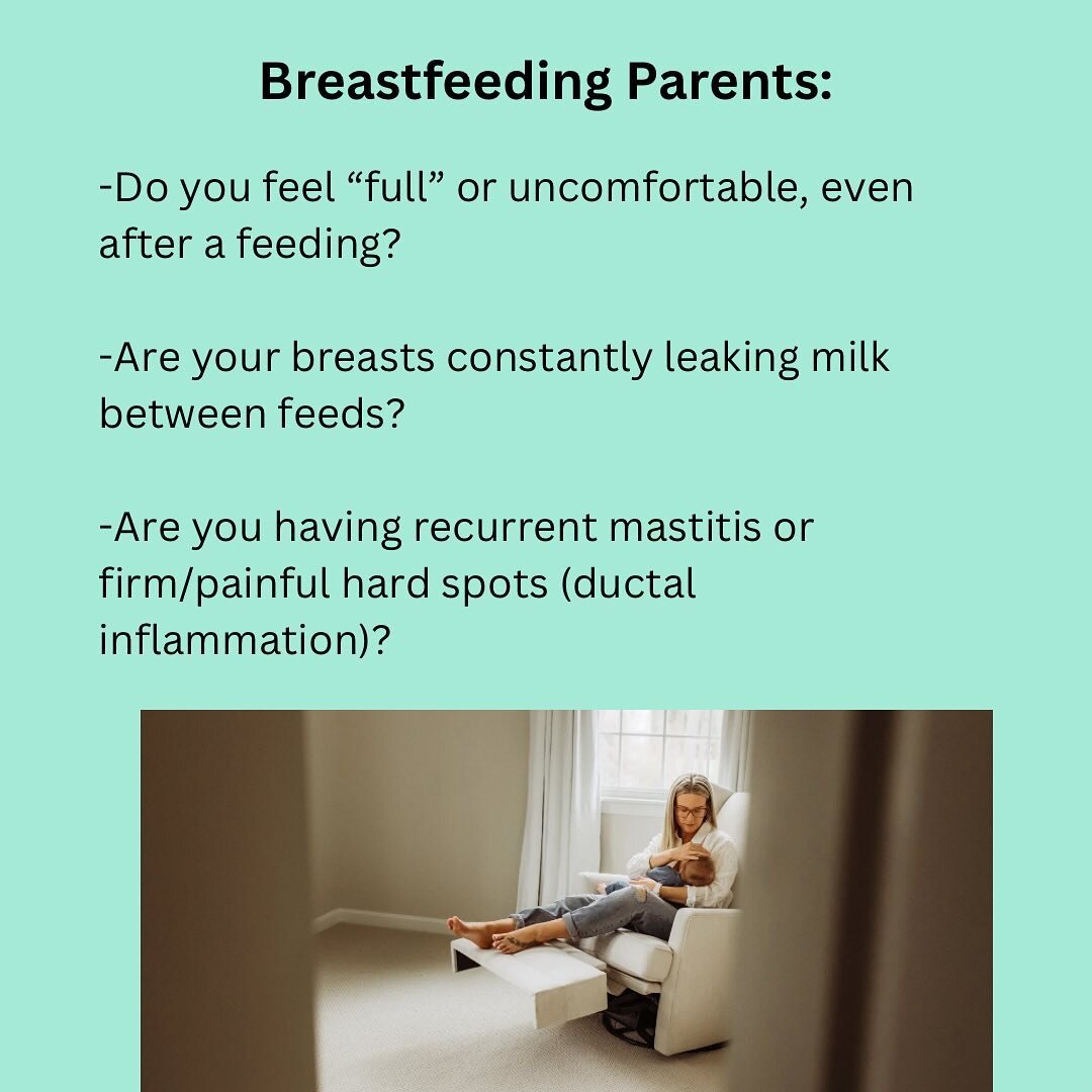 In addition to the above, the parent may also have: nipple damage from a poor latch, breast pain, or recurrent nipple blebs. The baby may become fussy at the breast or even start refusing to breastfeed.

Sometimes babies are incorrectly diagnosed wit