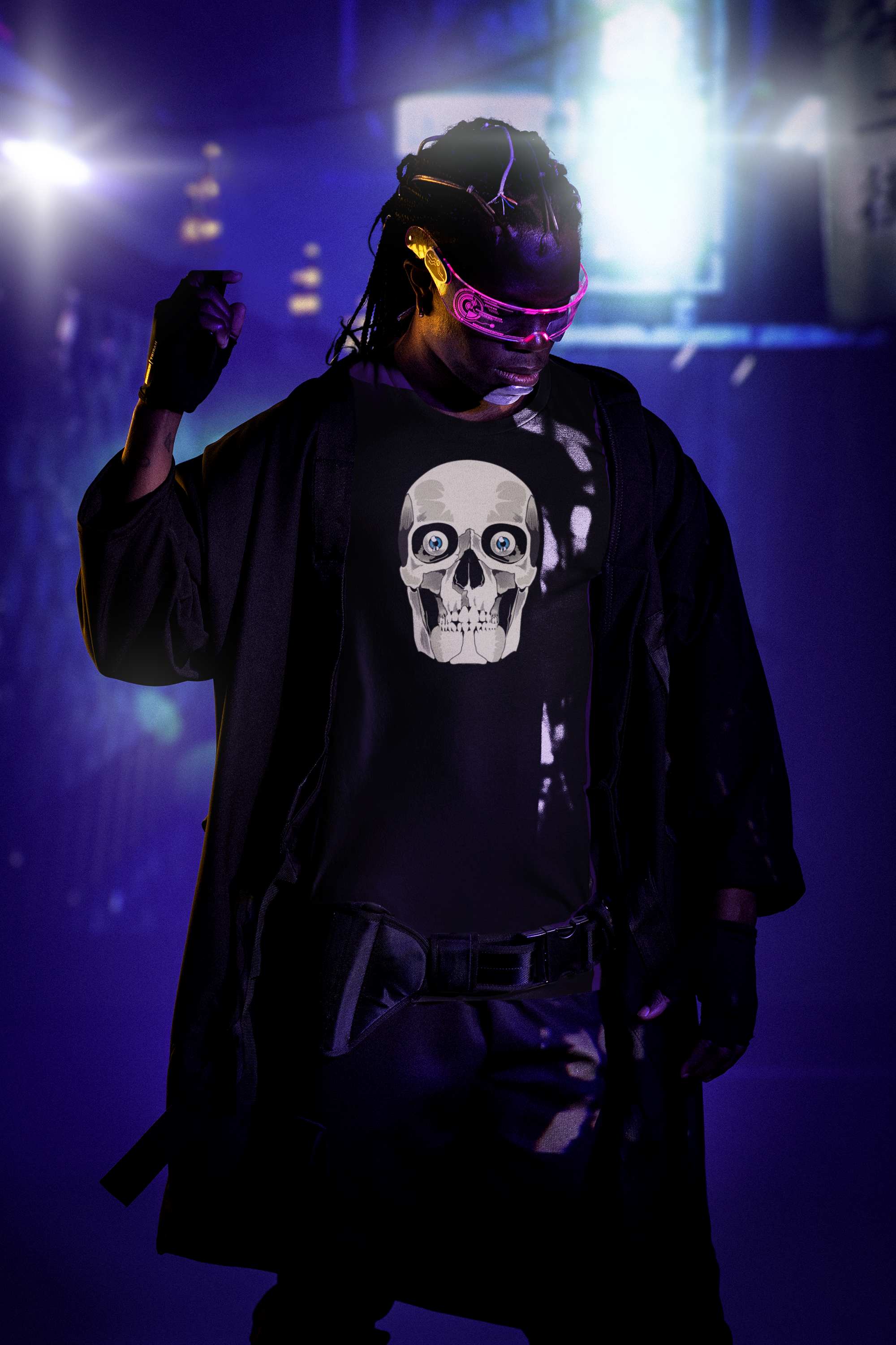 cyberpunk-inspired-mockup-of-a-man-wearing-a-bella-canvas-tee-m32249.png
