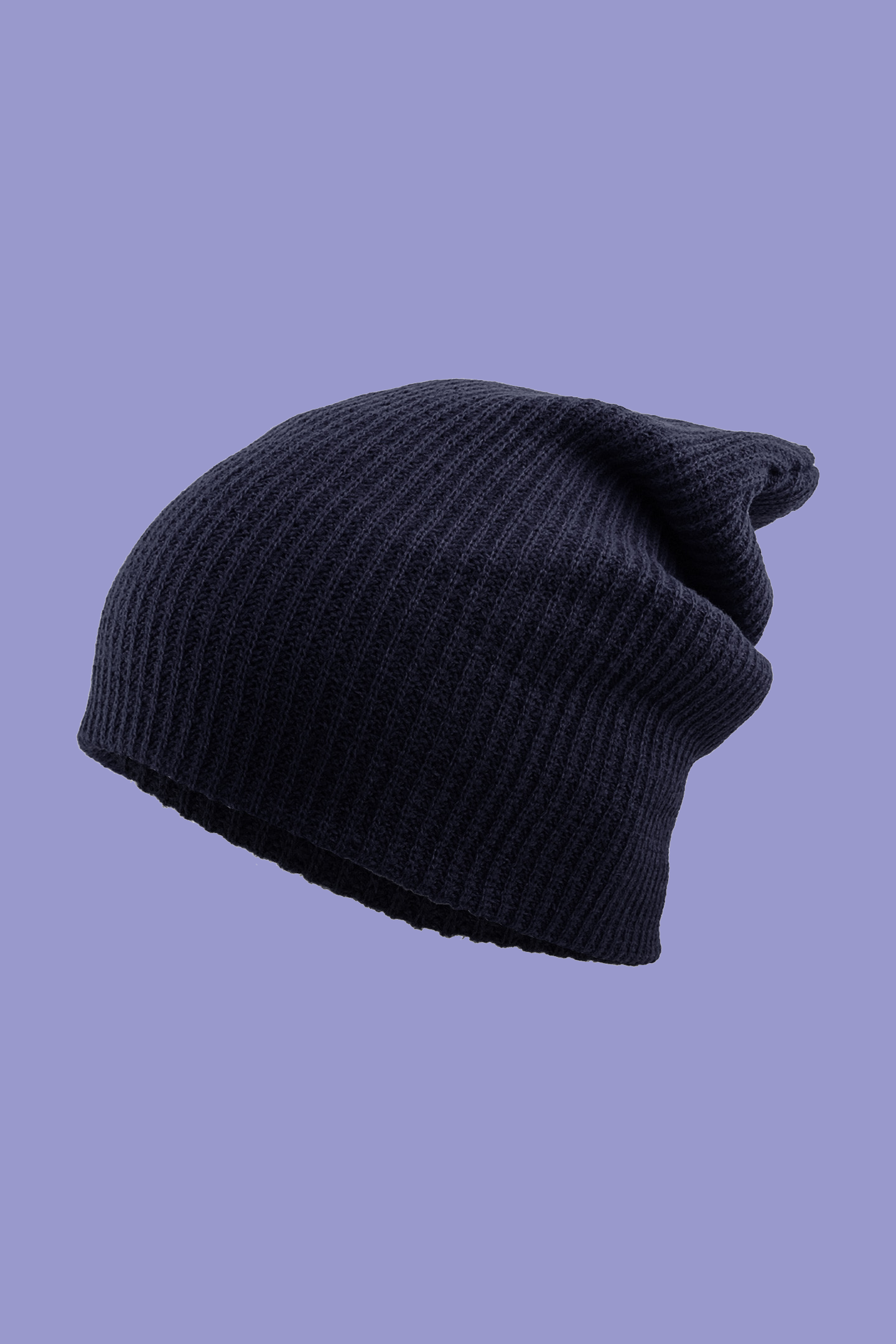 Solid Slouchy Beanie Navy 2.png