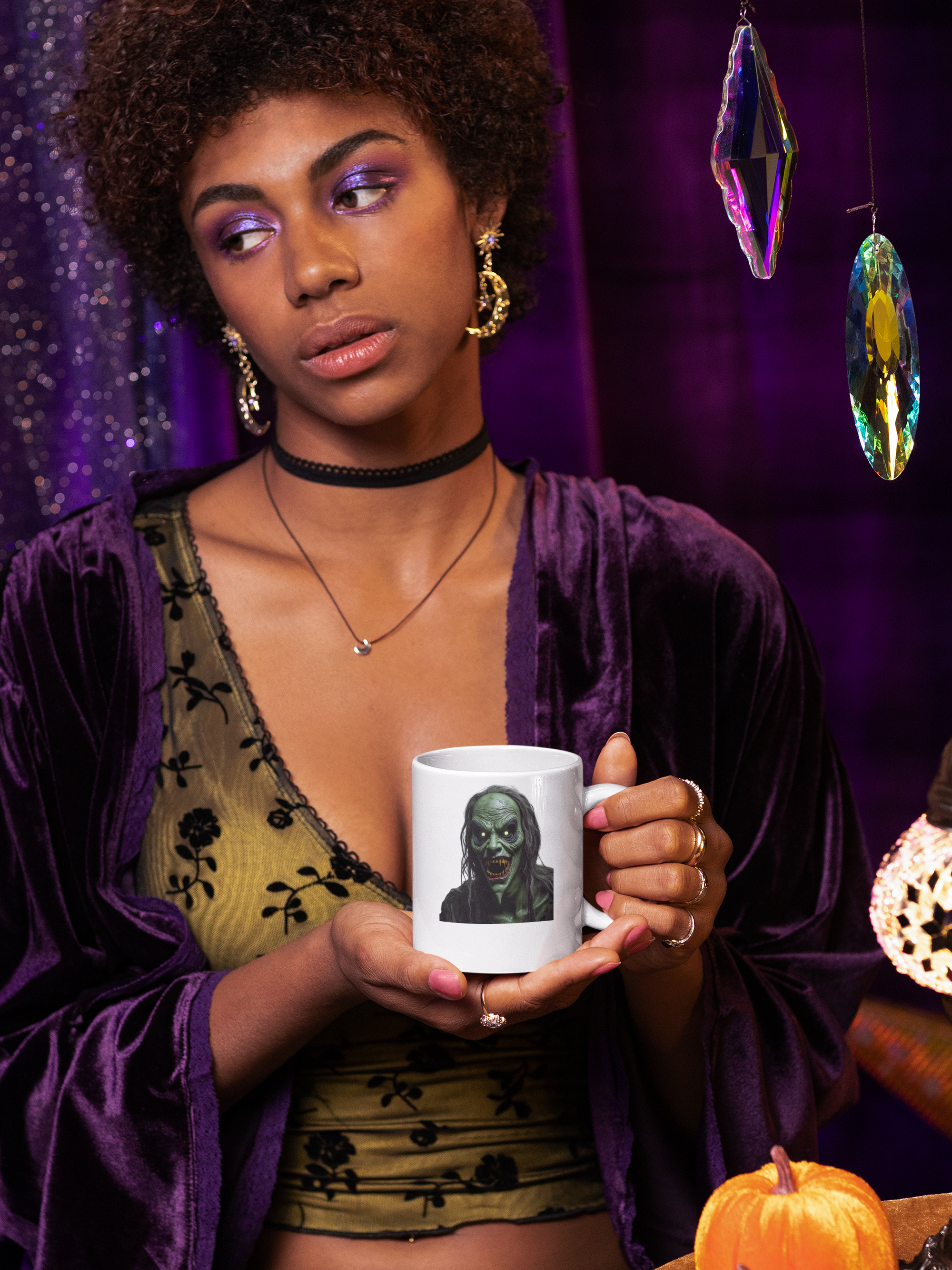 coffee-mug-mockup-featuring-a-serious-woman-in-an-esoteric-themed-setting-m58319.png
