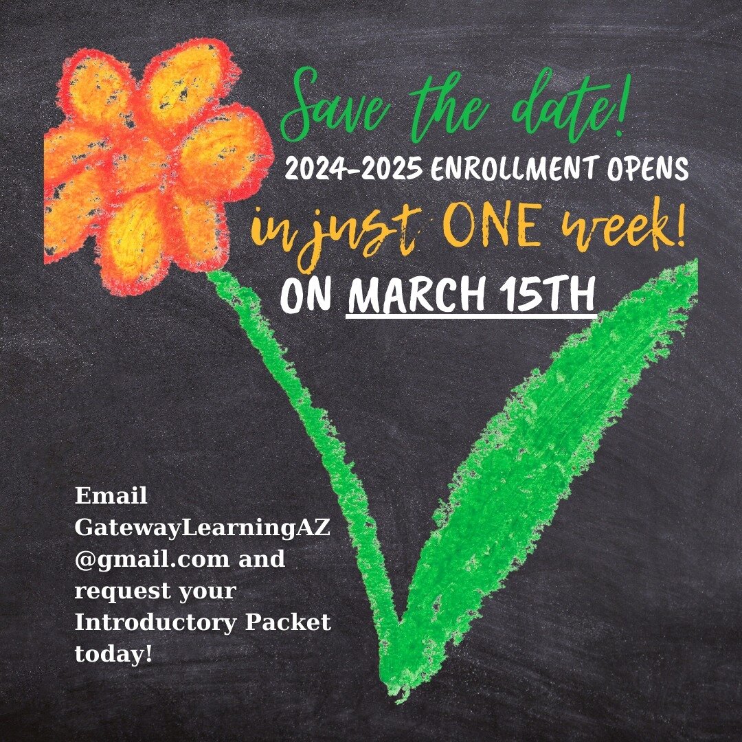 I am delighted to open enrollment for the 2024-2025 school year to new families beginning on March 15th!

We have an amazing group of students and families returning for another year and we want to invite you to join us!

Space is very limited, so pl