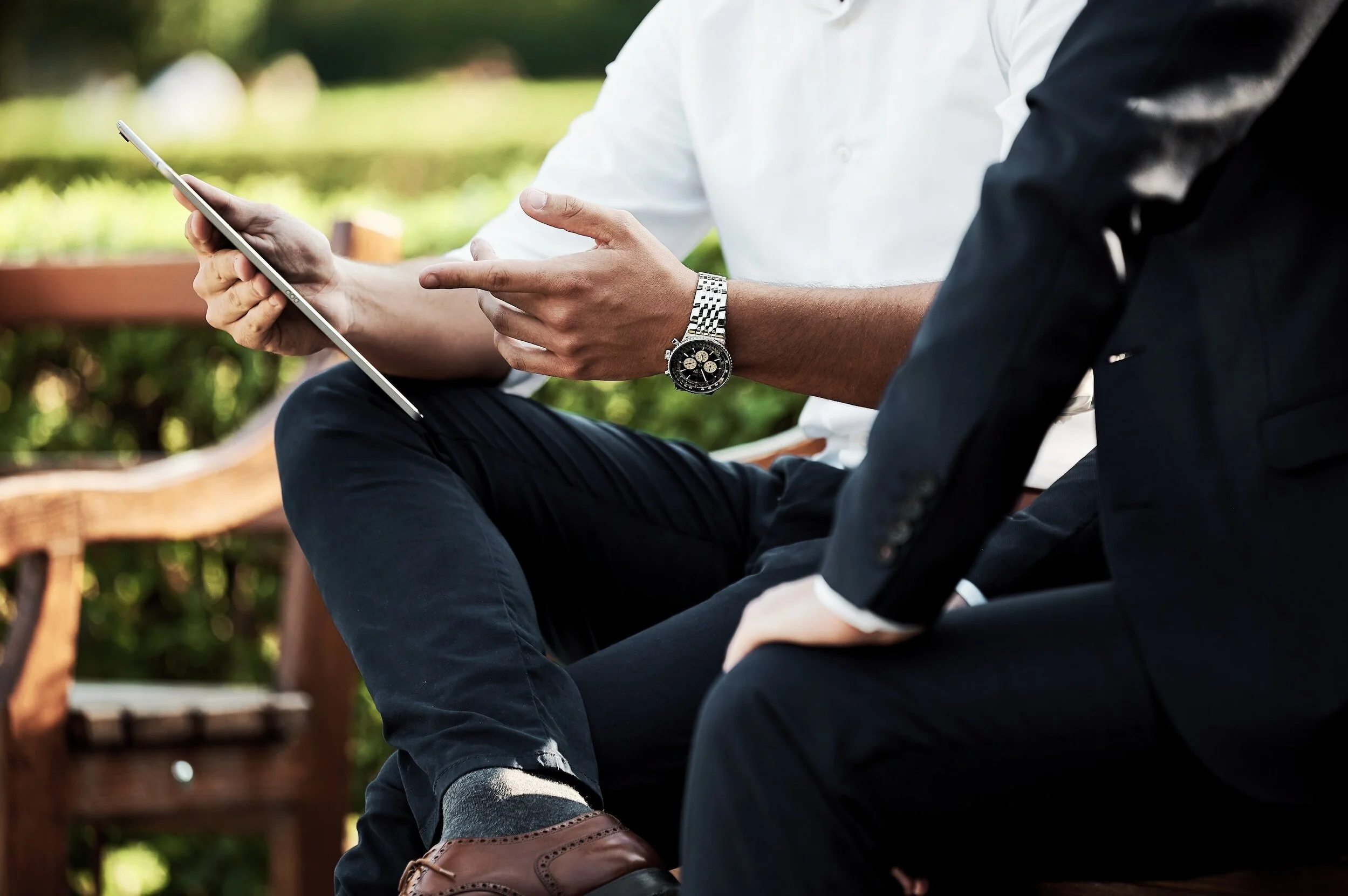 Our personal branding strategist working closely with a client, brainstorming ideas and creating strategies