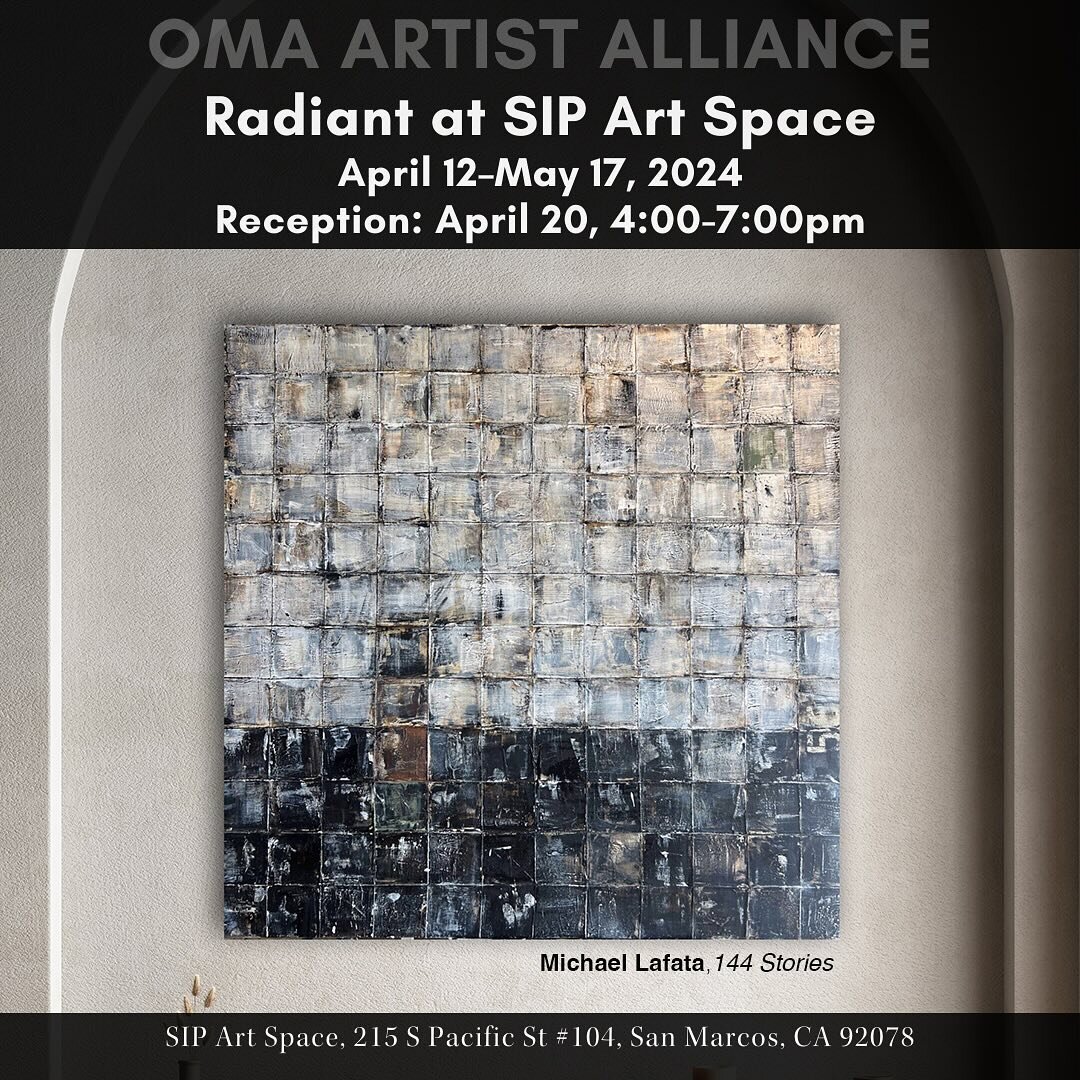 My painting 144 stories has been accepted to the Oceanside Museum of Art Artist Alliance&rsquo;s upcoming show &ldquo;Radiant&rdquo;. Opening reception will be April 20, 4-7 in San Marcos