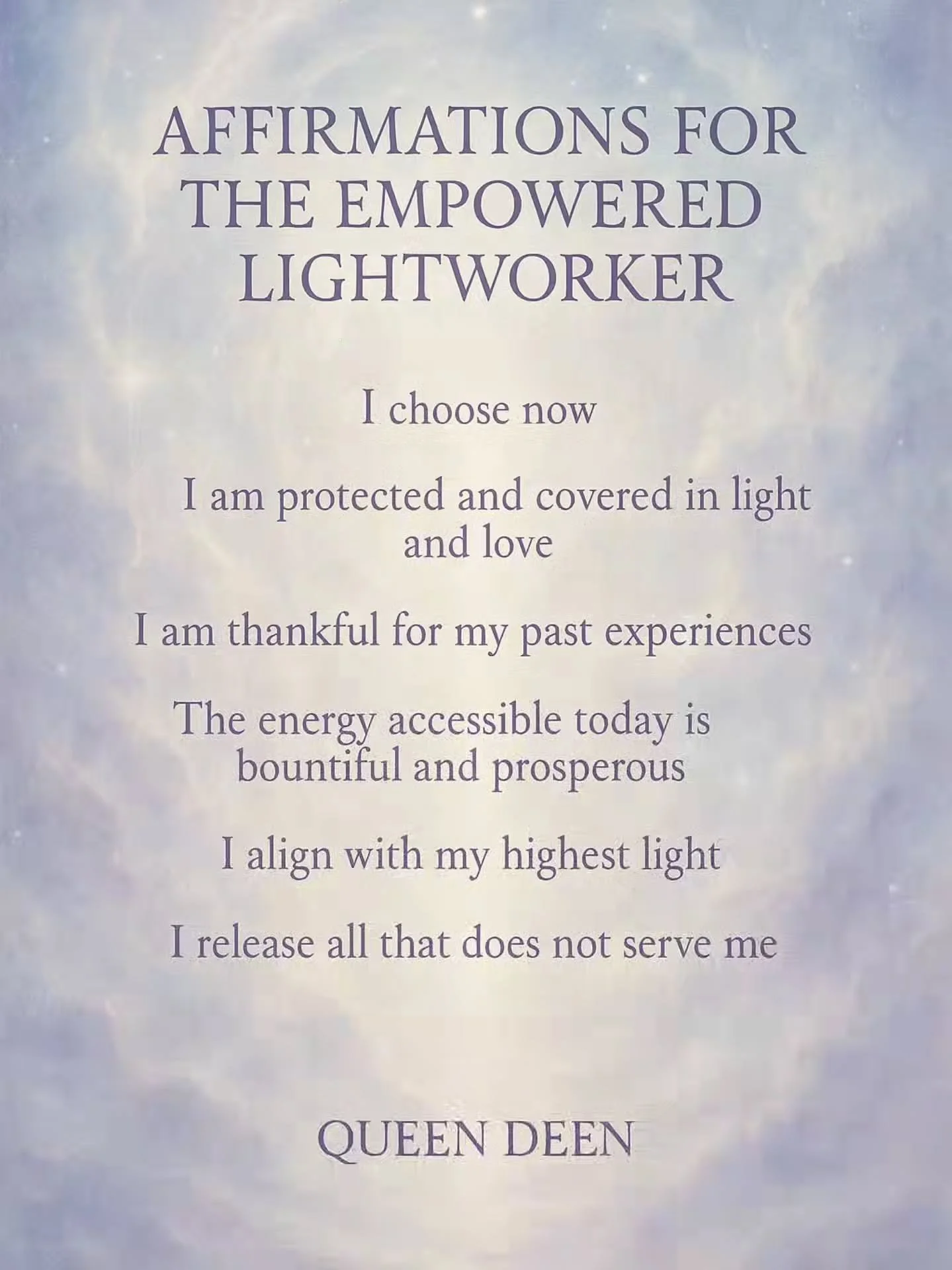 Today, I speak to the lightworkers, those who have chosen this path to bring light to others, to spark their growth, their healing, and transformations.
Remember who you are and release what no longer is needed. Let go of those places and spaces th