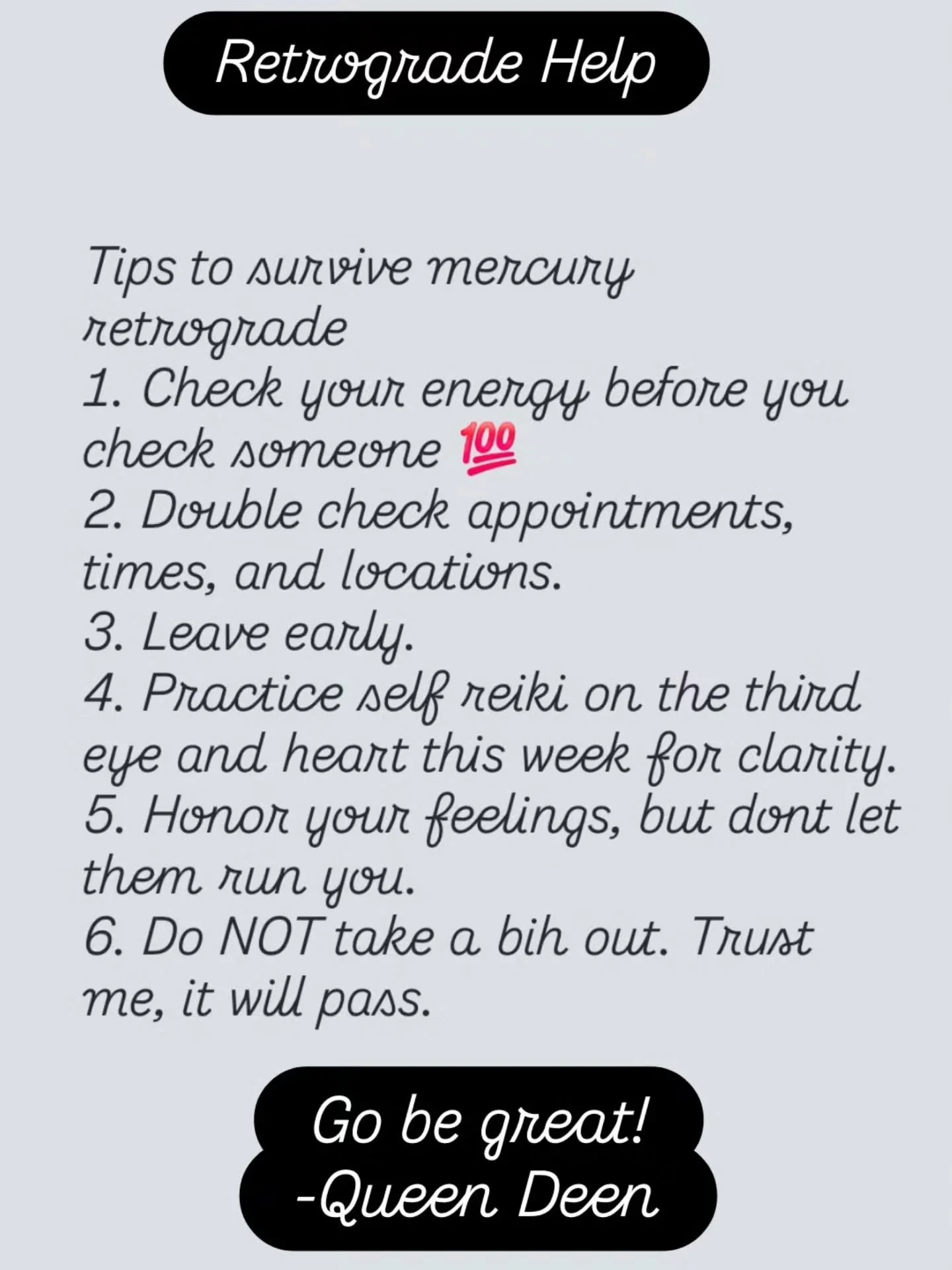 For those of you ready to take a bih out this week, you're right on time with the energy. Take a breather and try these tips instead!

I'll be hosting a reiki share Thursday at Zen Mystery if you need some community support. 7pm, $25 register at www.