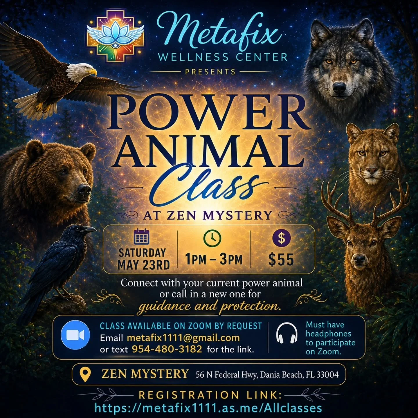 Have you ever felt drawn to a certain animal over and over again?
Your power animal may already be trying to connect with you. 🐺🦅

Join me for a powerful journey class where you will learn how to connect with your current power animal or call in a 