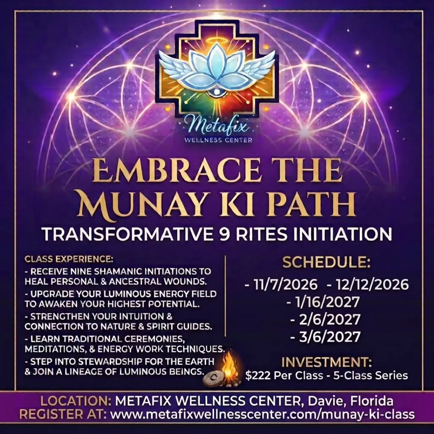 🪶 The Munay Ki is calling.

There's a moment on this path where you stop reading about healing and start living it. 
For me, the nine rites were that doorway.
The Munay Ki carries the seeds of the healer you already are. We'll sit together over five