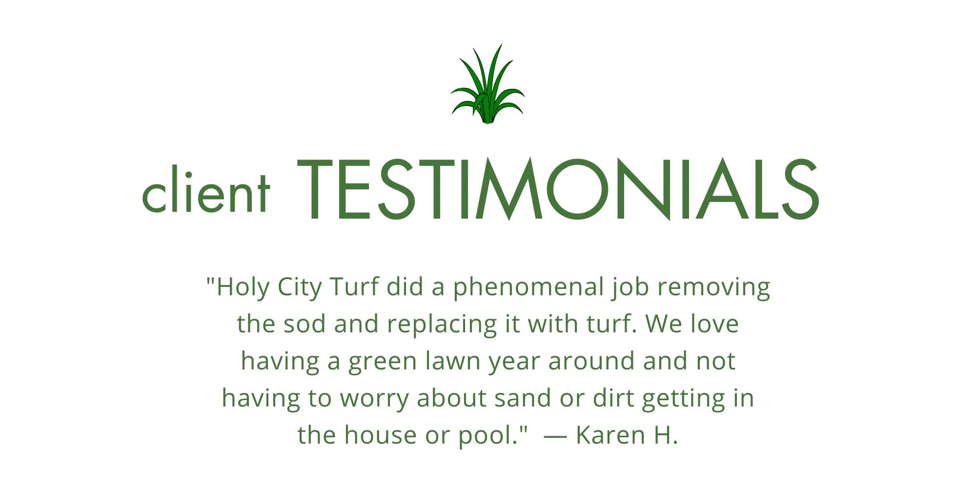 client testimonial