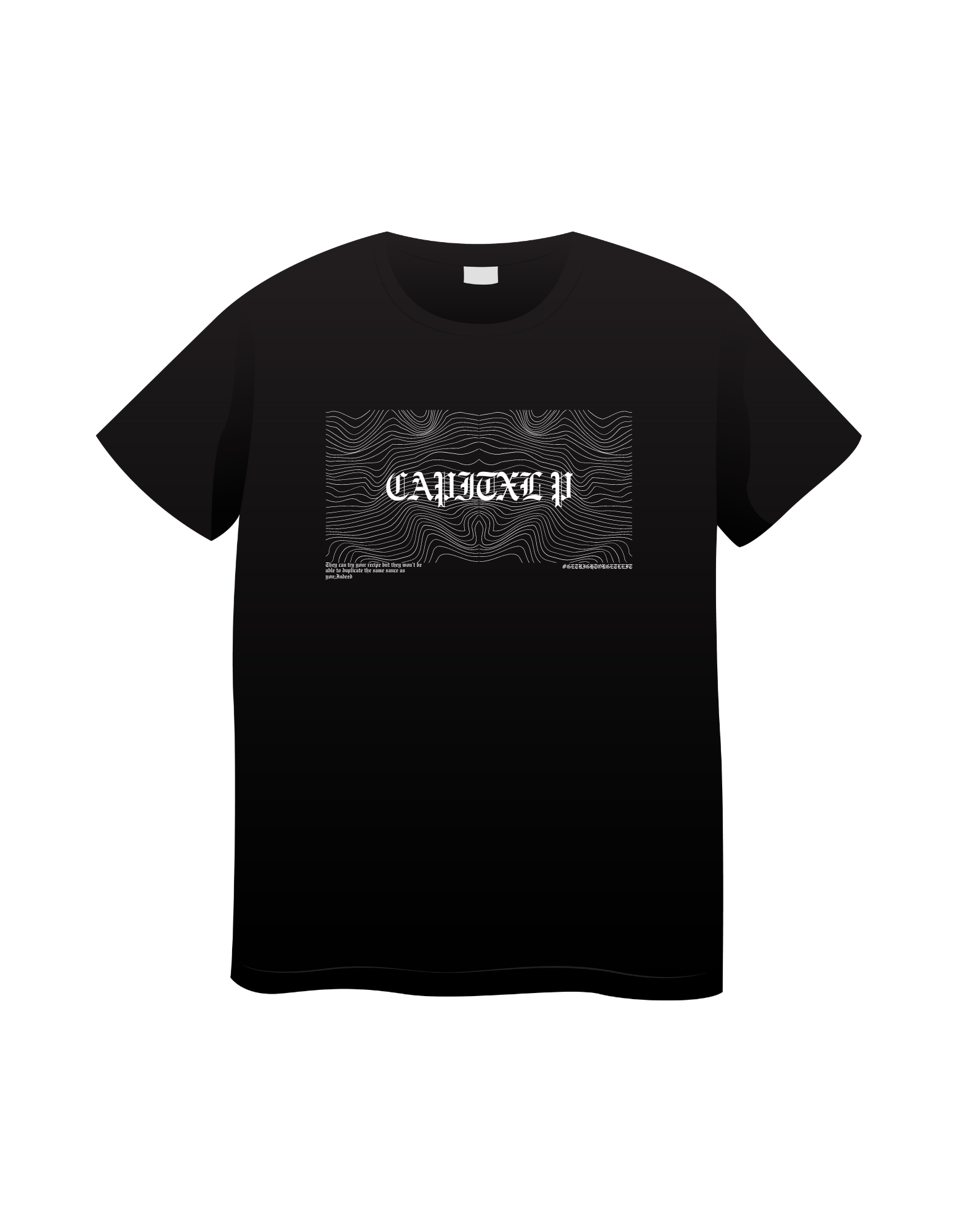 black and white t-shirt