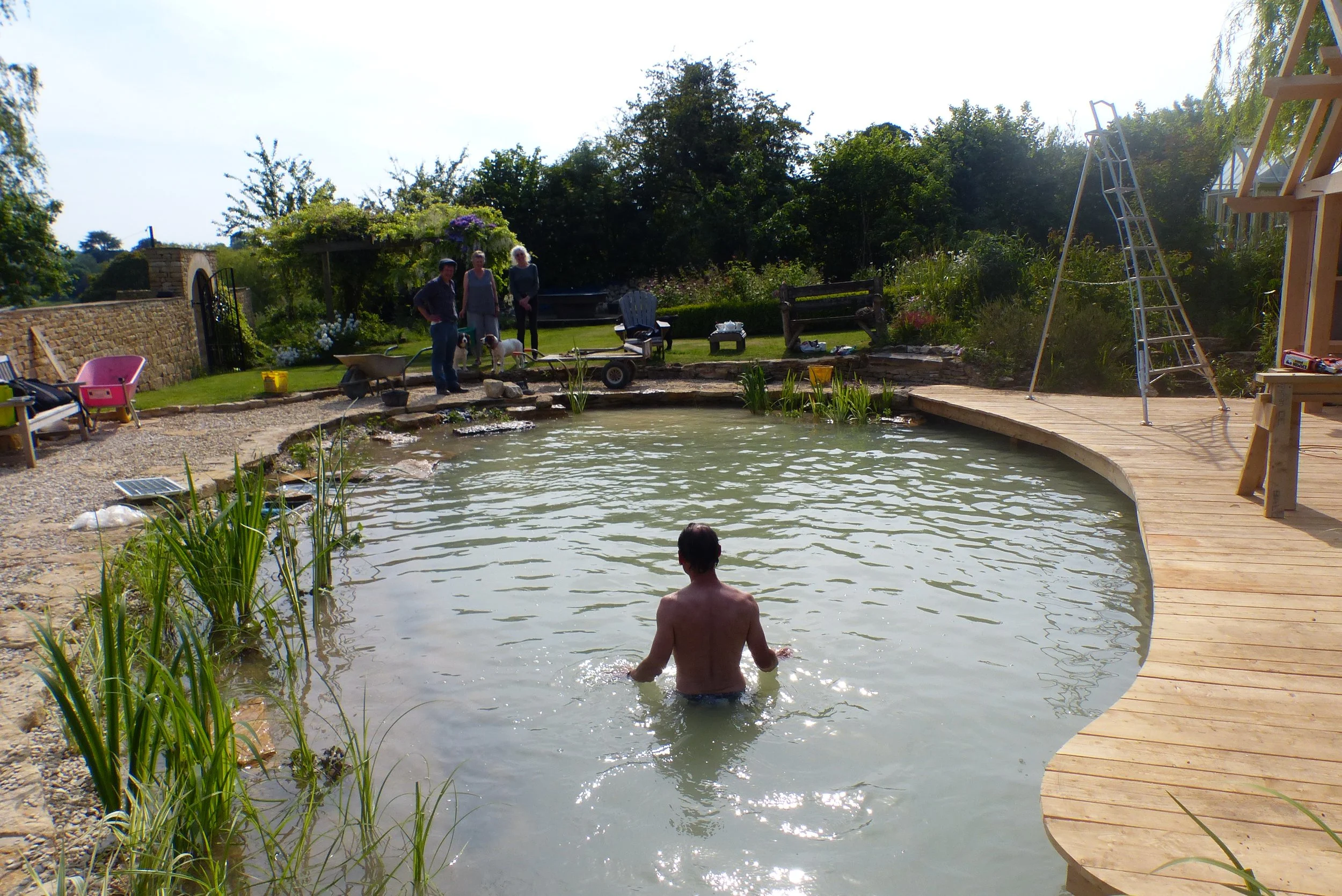 Natural swim pond near Nailsworth